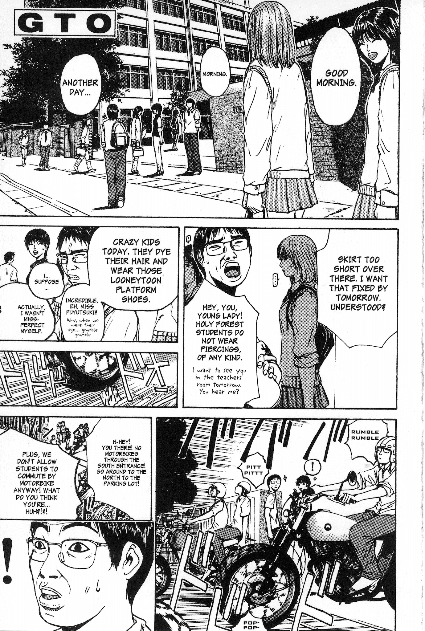 Great Teacher Onizuka Chapter 111 page 1 - Chapter 111: When Delinquents Come a Calling