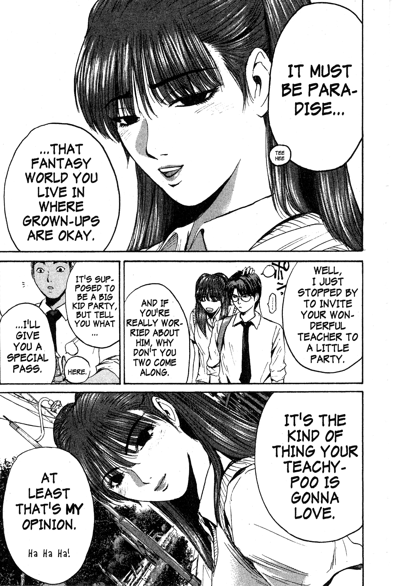 Great Teacher Onizuka Chapter 117 page 18 - Chapter 117: The Girl with the Butterfly Tattoo