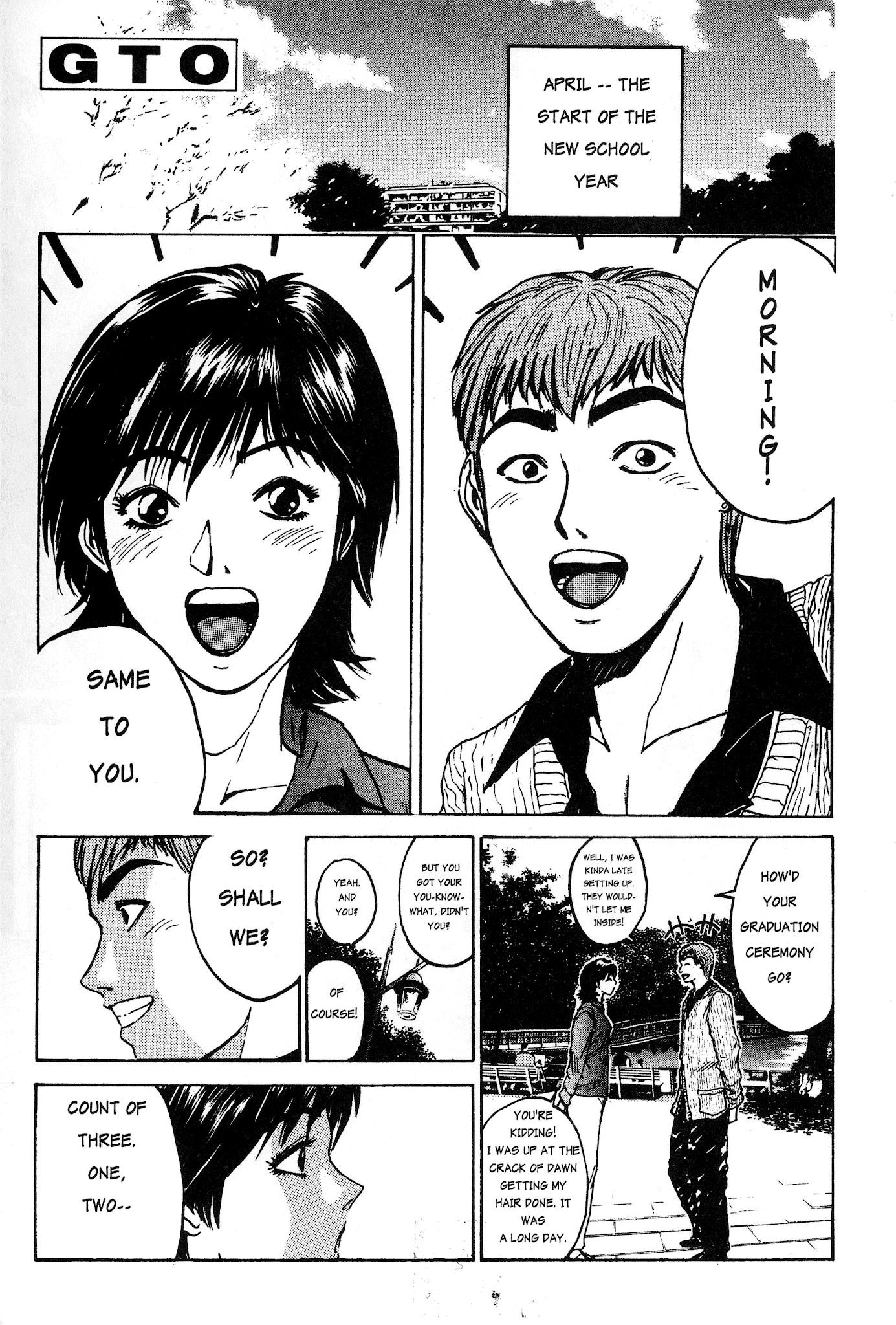 Great Teacher Onizuka Chapter 12 page 1 - Chapter 12: Onizuka-sensei Is Born!
