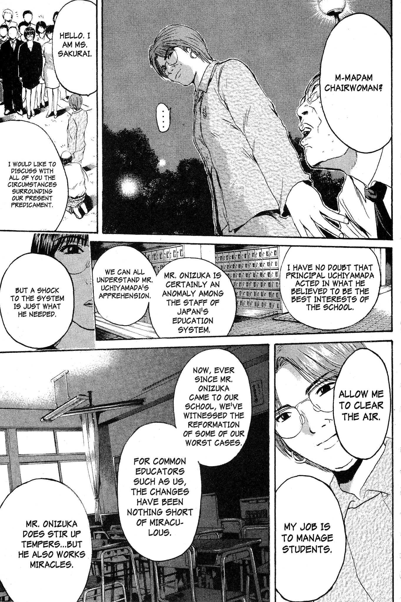 Great Teacher Onizuka Chapter 142 page 17 - Chapter 142: A Shock to the System