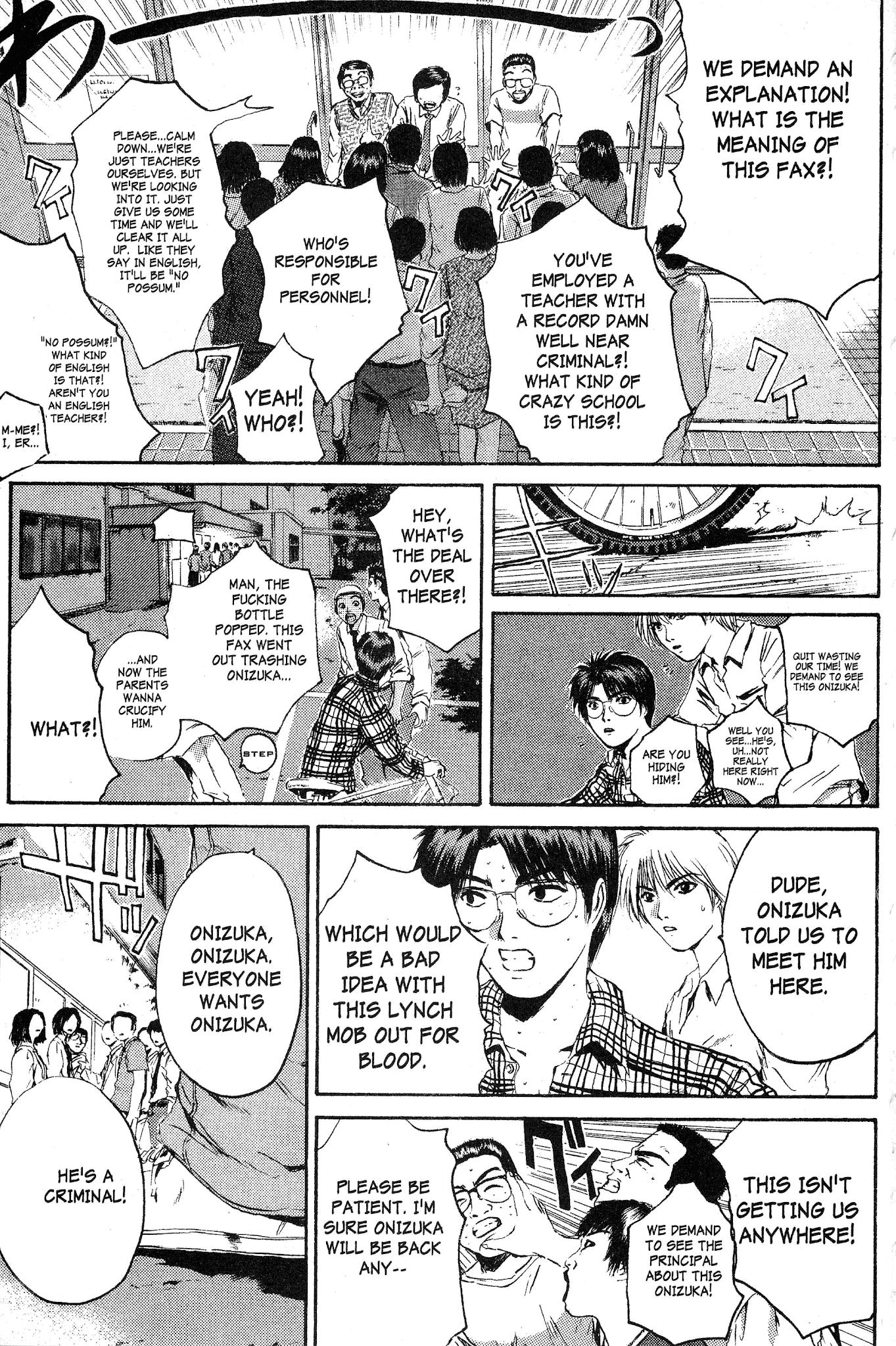 Great Teacher Onizuka Chapter 142 page 6 - Chapter 142: A Shock to the System
