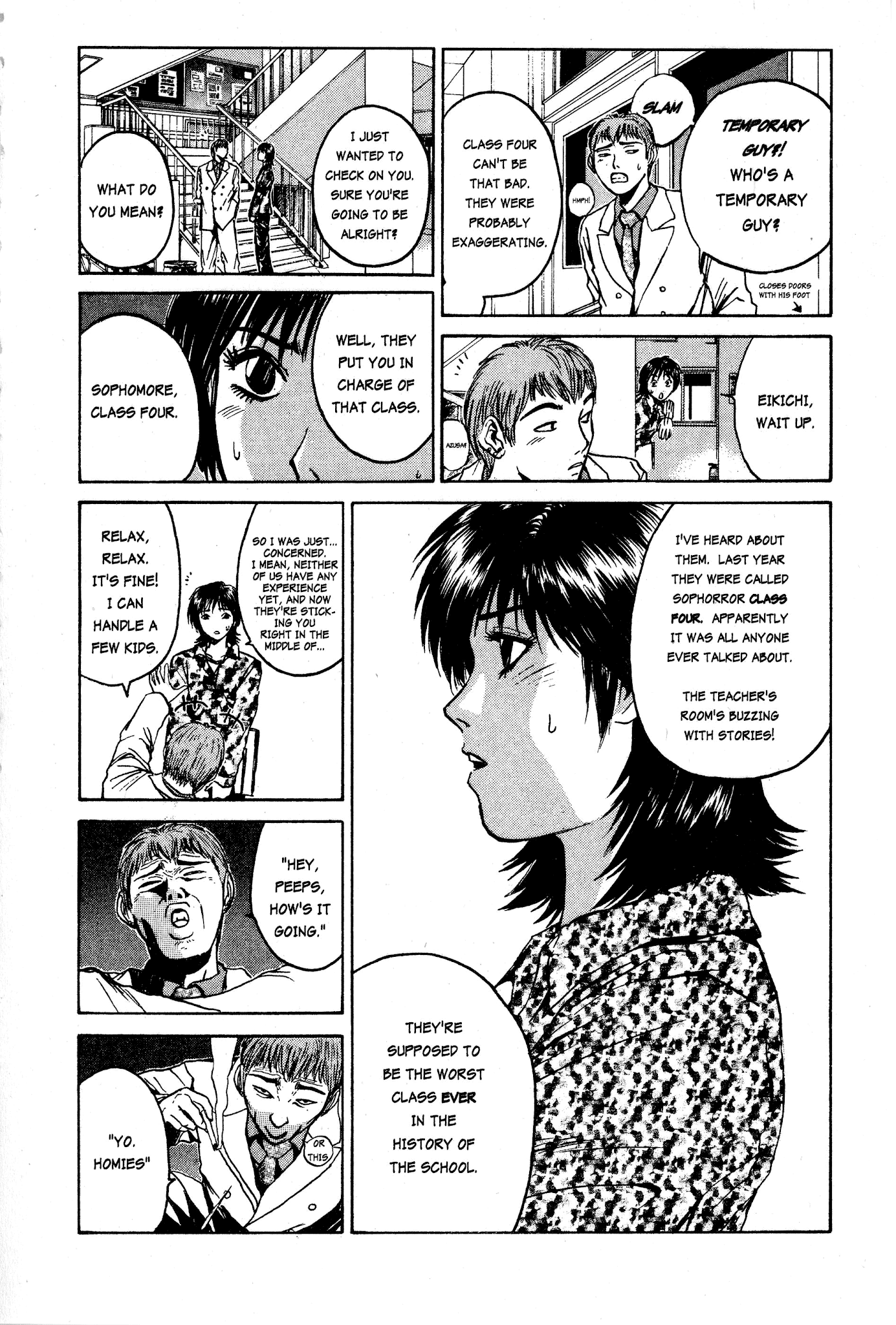 Great Teacher Onizuka Chapter 15 page 14 - Chapter 15: Originally 2nd Year, 4th Class