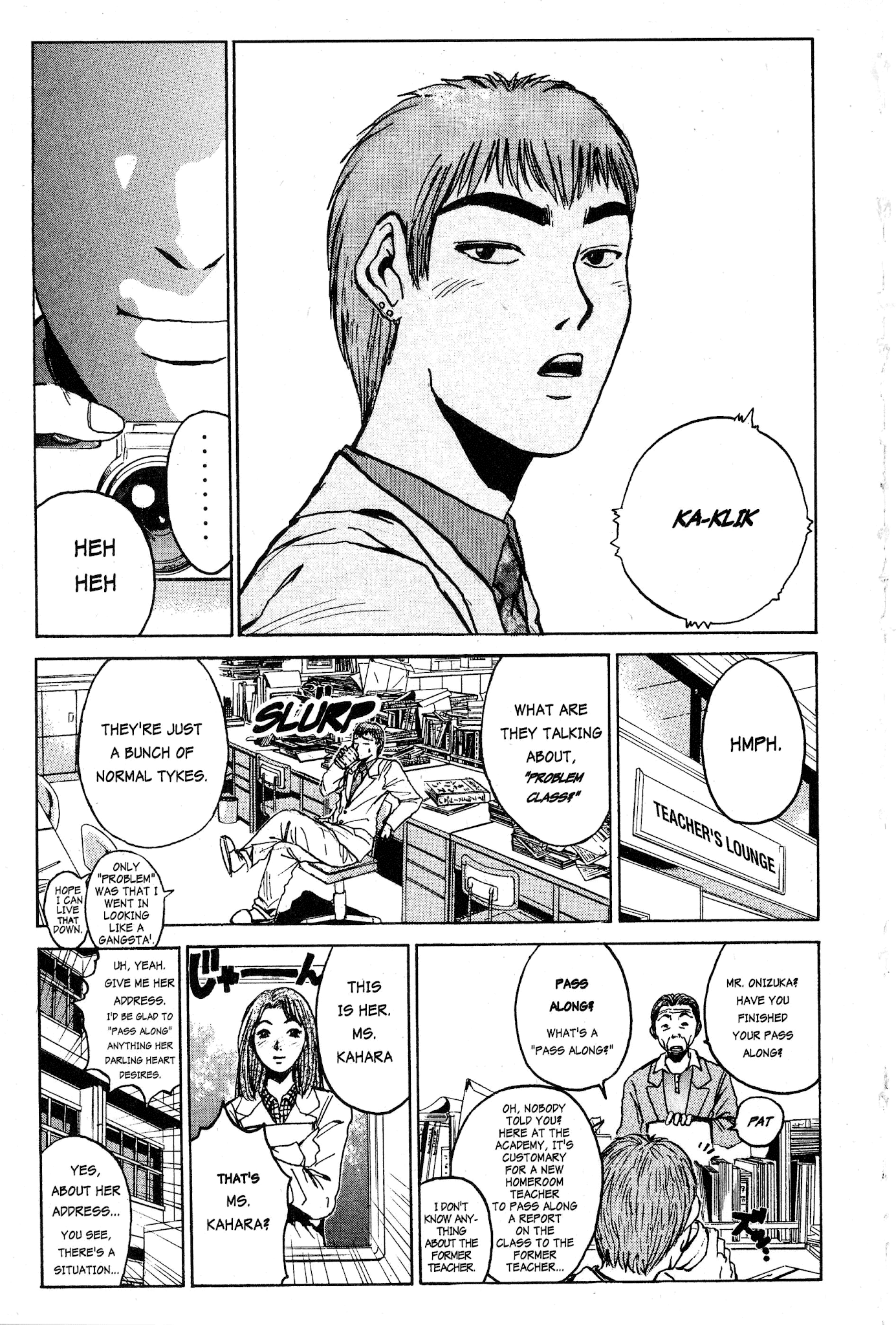 Great Teacher Onizuka Chapter 15 page 21 - Chapter 15: Originally 2nd Year, 4th Class