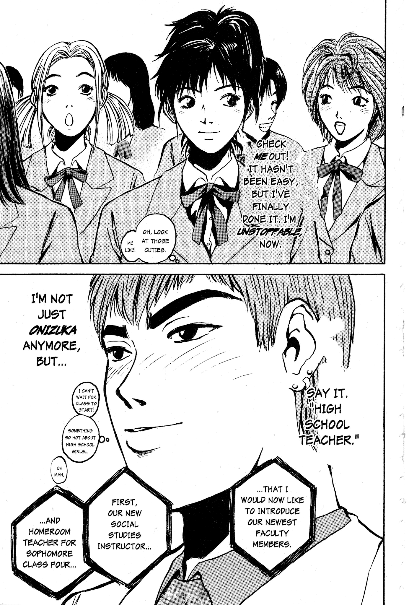 Great Teacher Onizuka Chapter 15 page 7 - Chapter 15: Originally 2nd Year, 4th Class