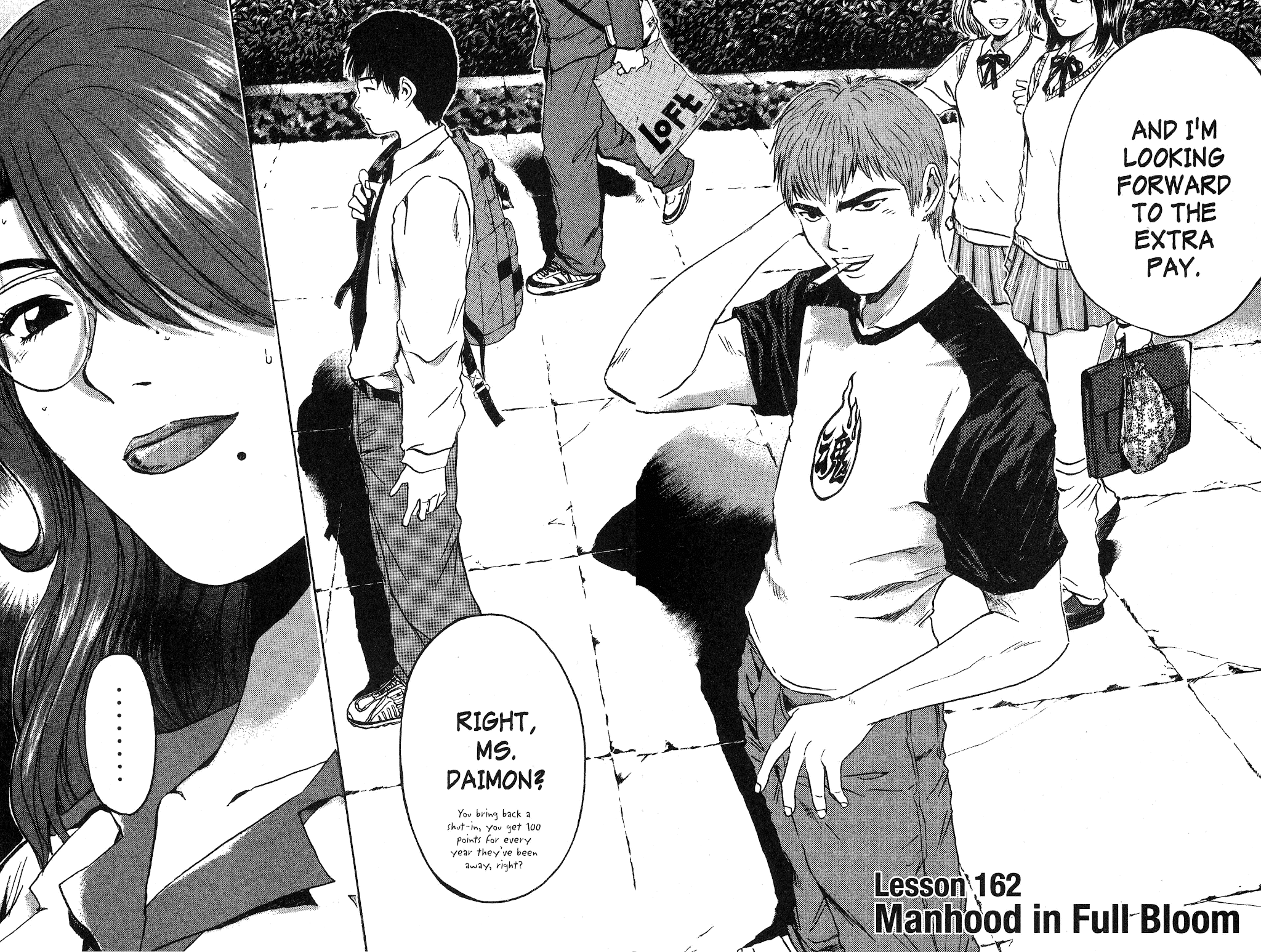 Great Teacher Onizuka Chapter 162 page 4 - Chapter 162: Man's Enormous Machete