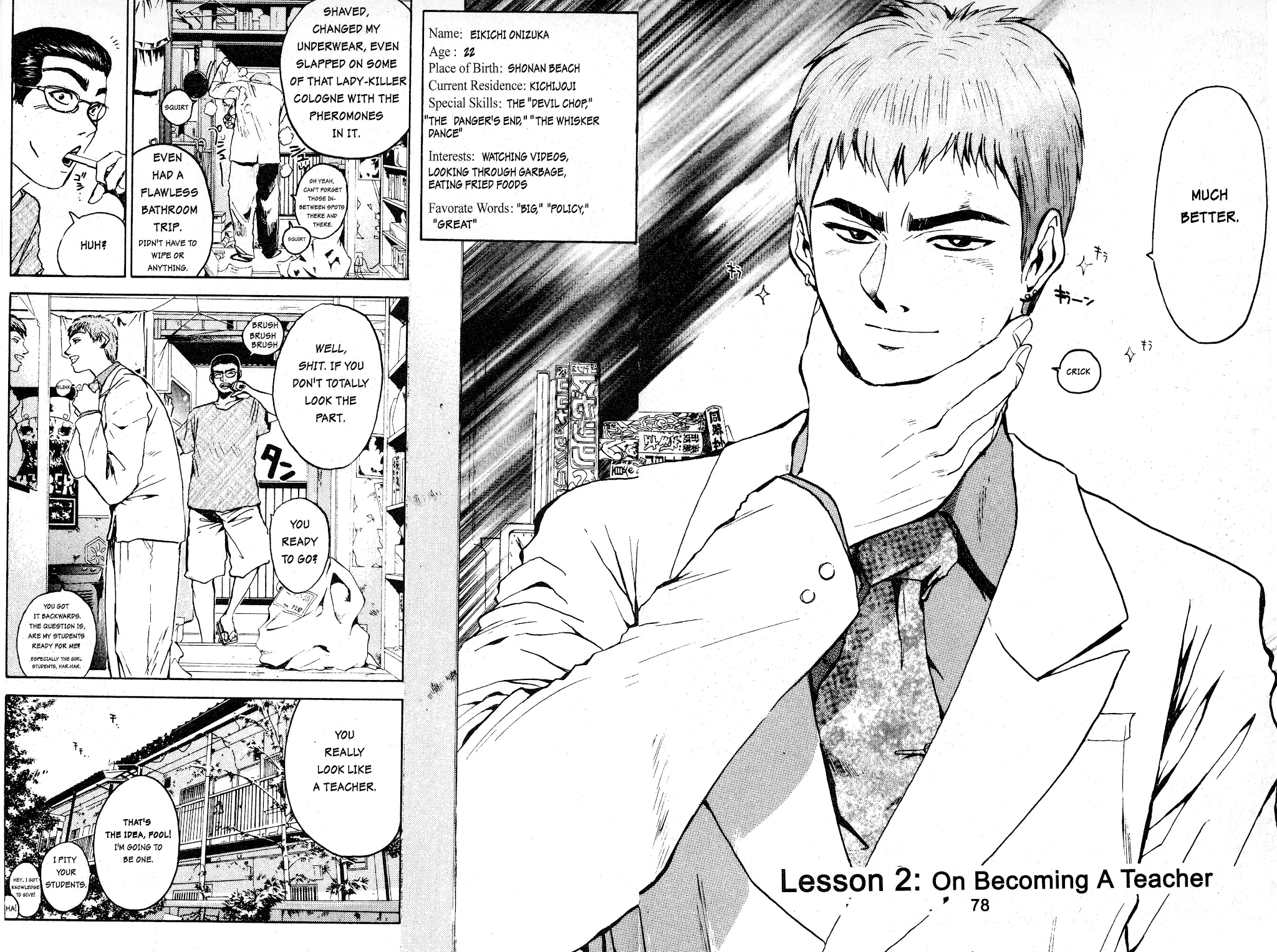 Great Teacher Onizuka Chapter 2 page 3 - Chapter 2: On Becoming A Teacher