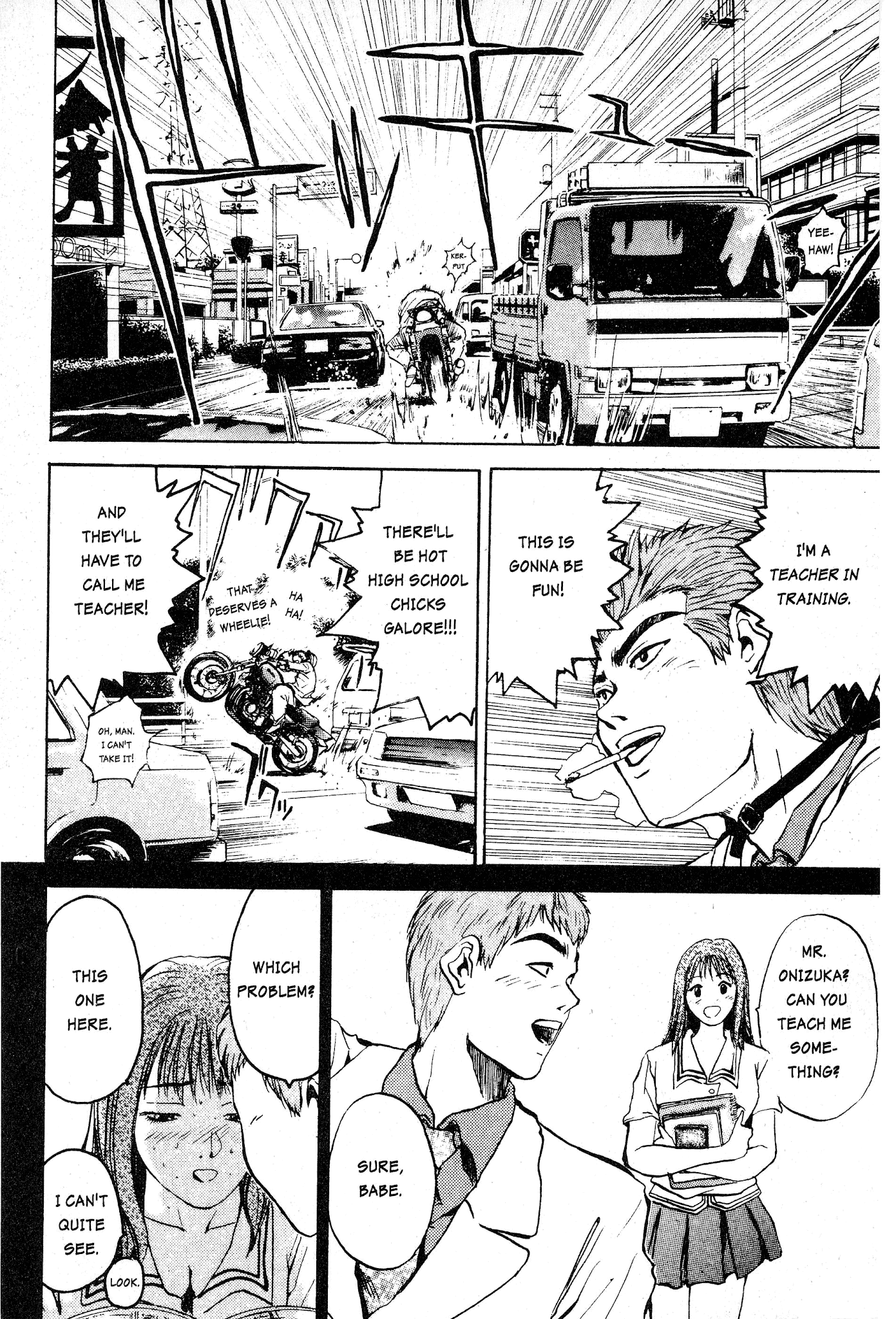Great Teacher Onizuka Chapter 2 page 6 - Chapter 2: On Becoming A Teacher