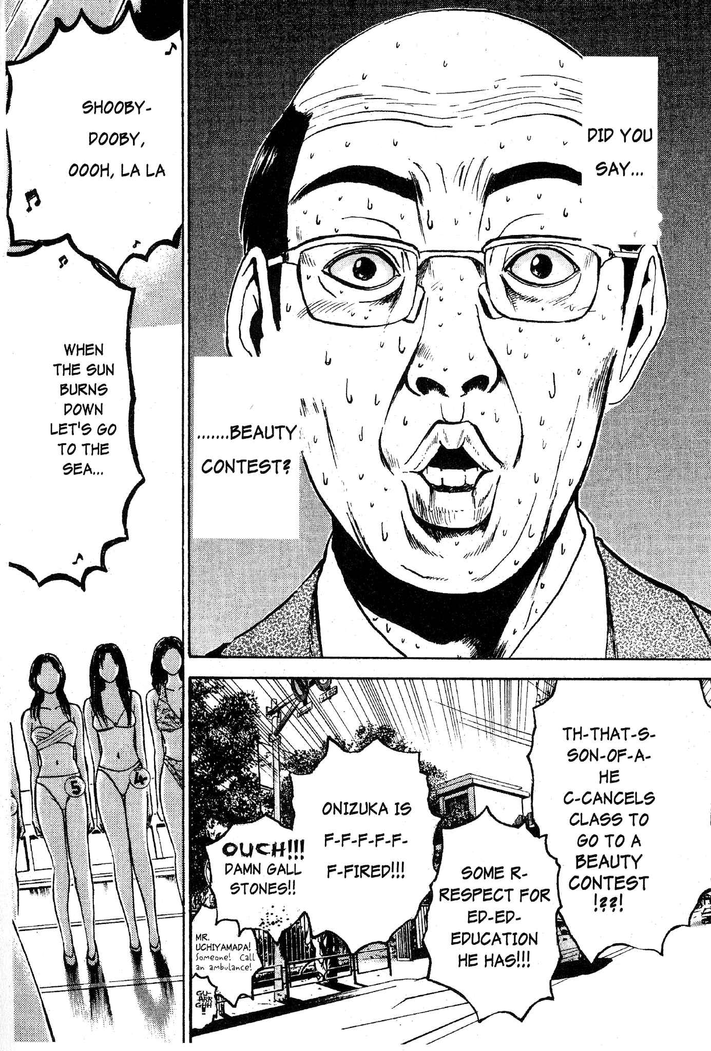 Great Teacher Onizuka Chapter 35 page 1 - Chapter 35: Birth of a Star!!