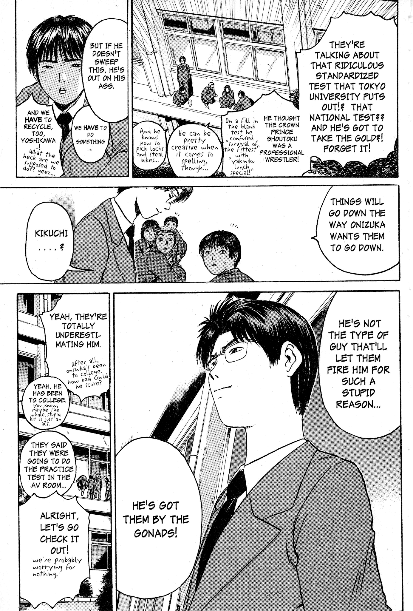 Great Teacher Onizuka Chapter 43 page 19 - Chapter 43: Onidzuka's IQ