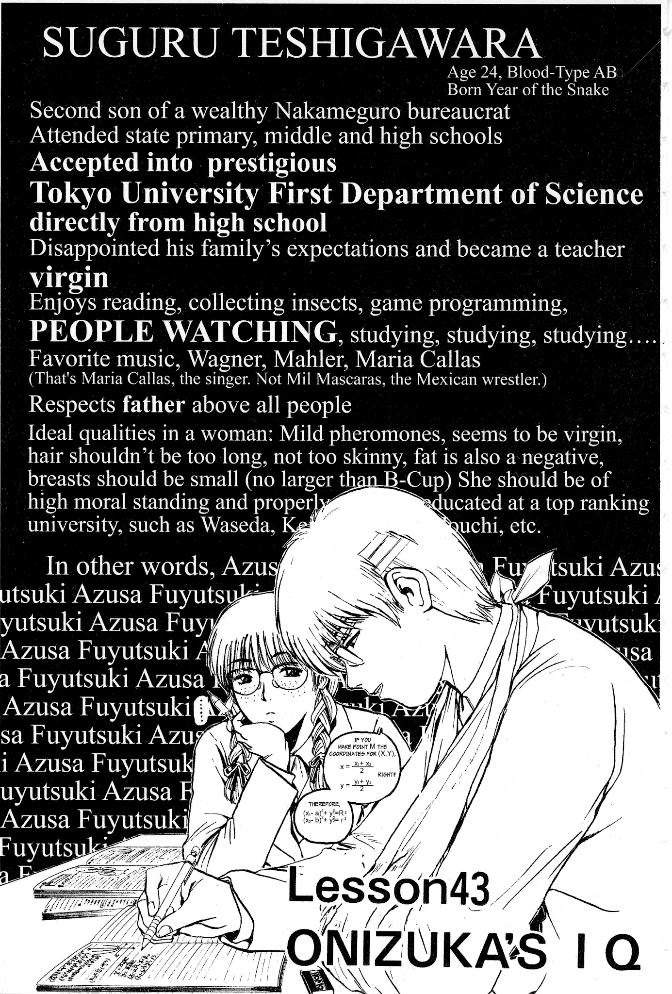 Great Teacher Onizuka Chapter 43 page 2 - Chapter 43: Onidzuka's IQ