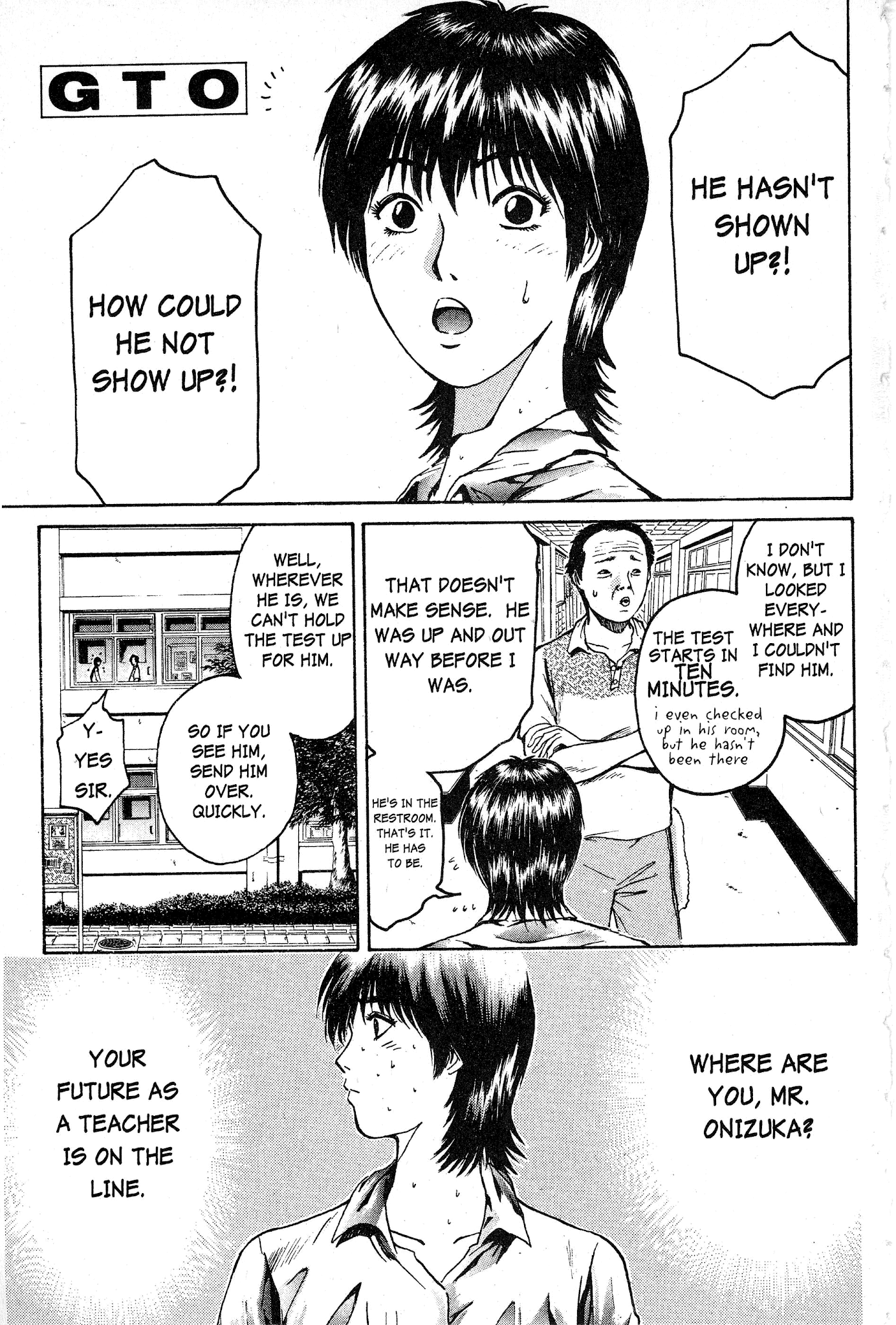 Great Teacher Onizuka Chapter 48 page 1 - Chapter 48: The Test, the Yakuza, and the High School Girl