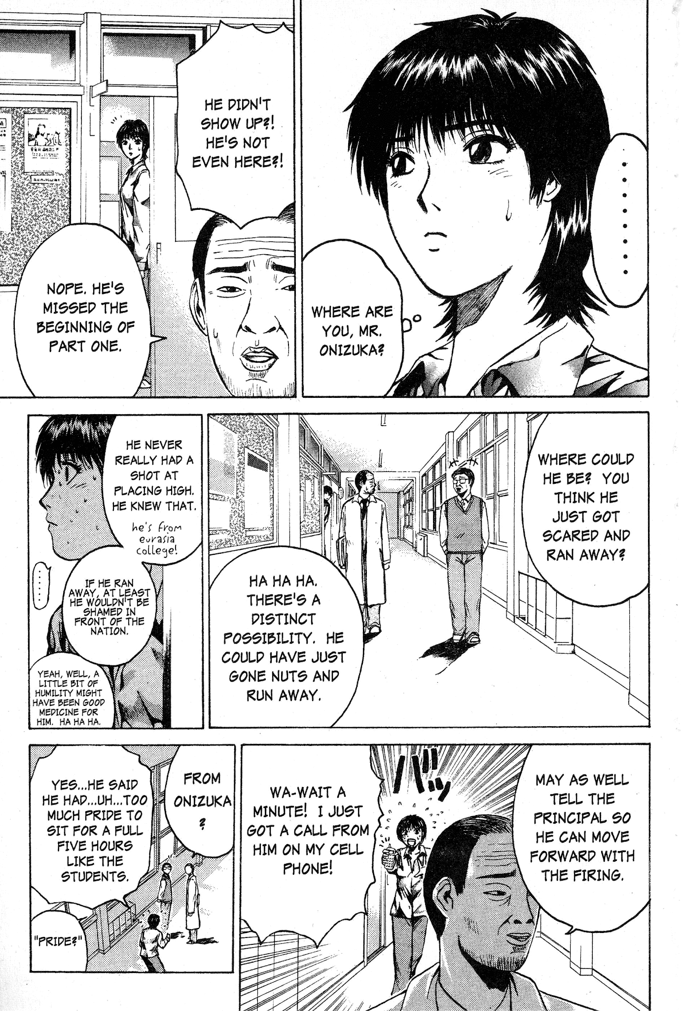 Great Teacher Onizuka Chapter 48 page 8 - Chapter 48: The Test, the Yakuza, and the High School Girl