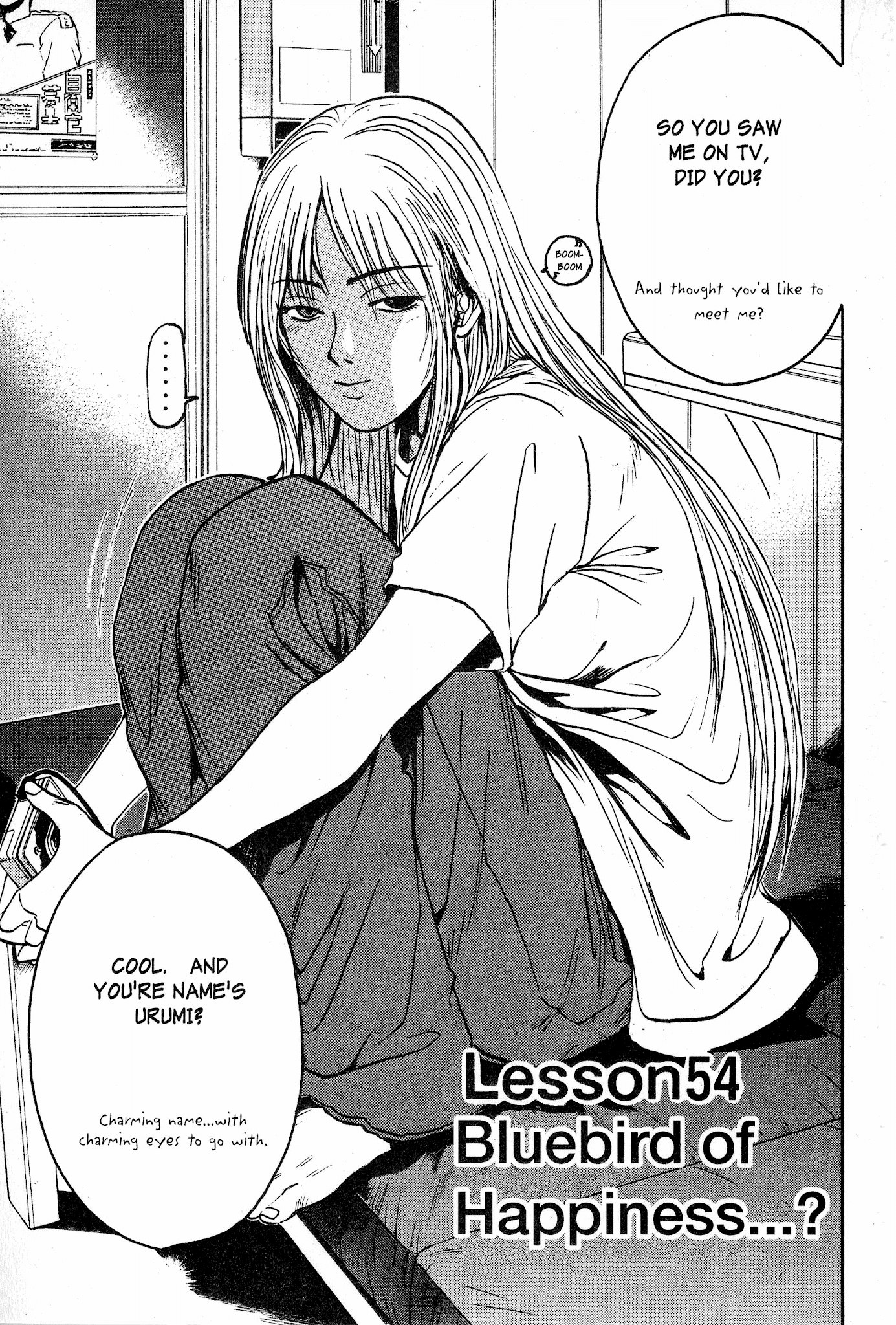 Great Teacher Onizuka Chapter 54 page 1 - Chapter 54: The Bluebirn of Happiness....?