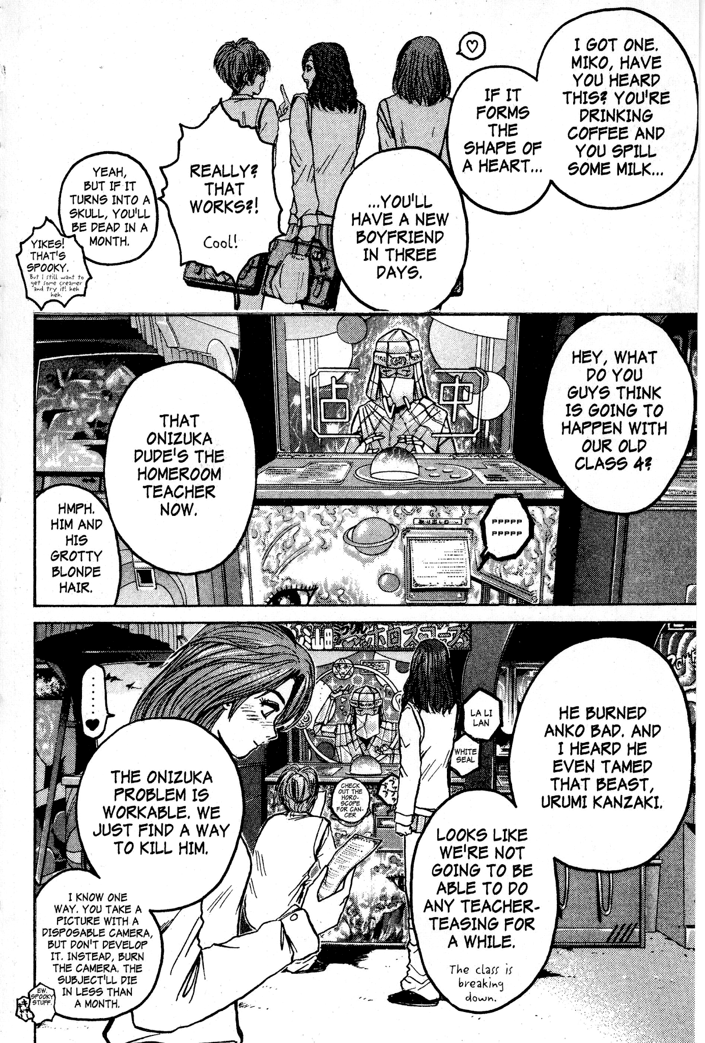 Great Teacher Onizuka Chapter 68 page 2 - Chapter 68: The Witch's Club