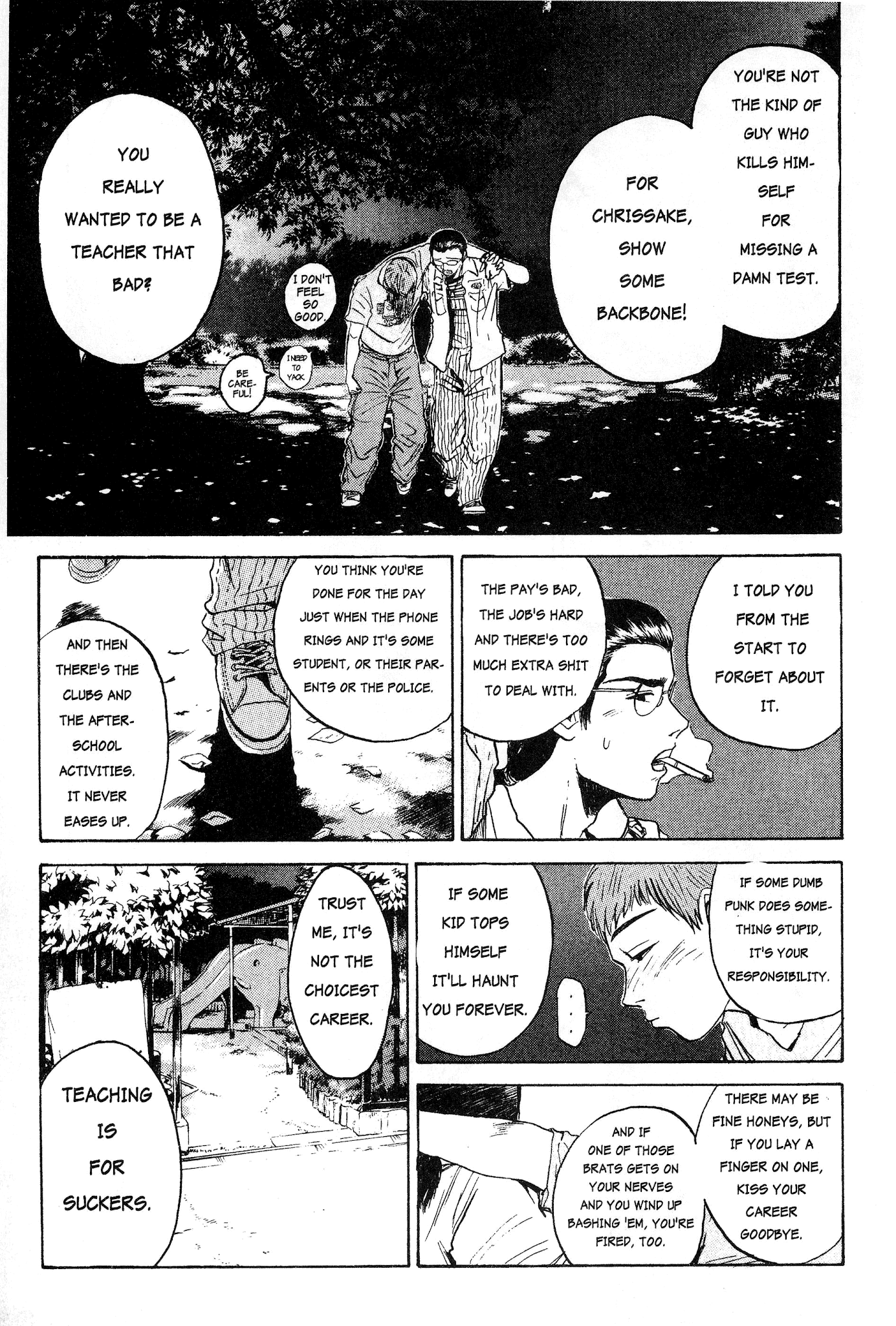 Great Teacher Onizuka Chapter 7 page 14 - Chapter 7: Teacher's Certification Exam?