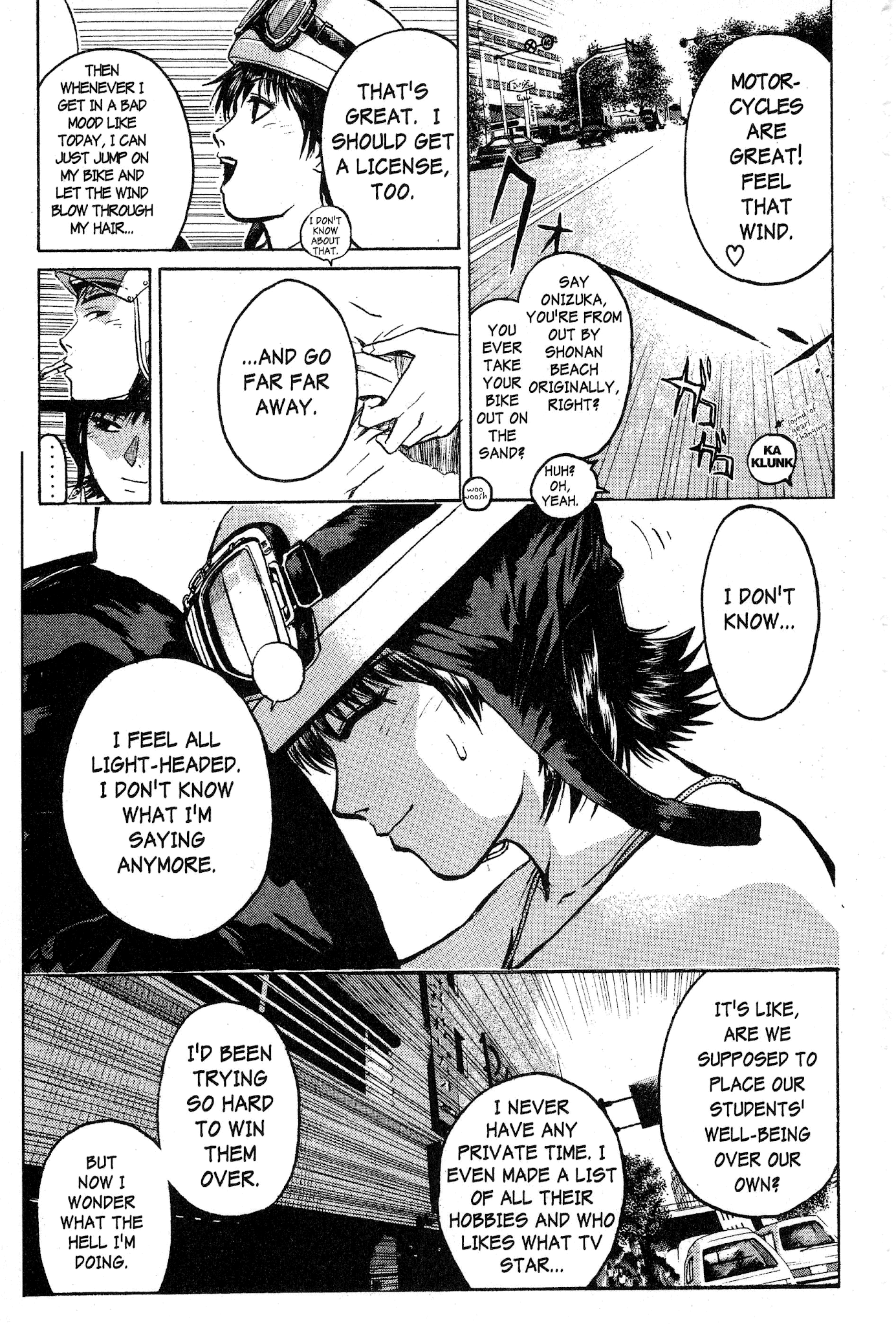 Great Teacher Onizuka Chapter 71 page 7 - Chapter 71: The Place I Was Taken
