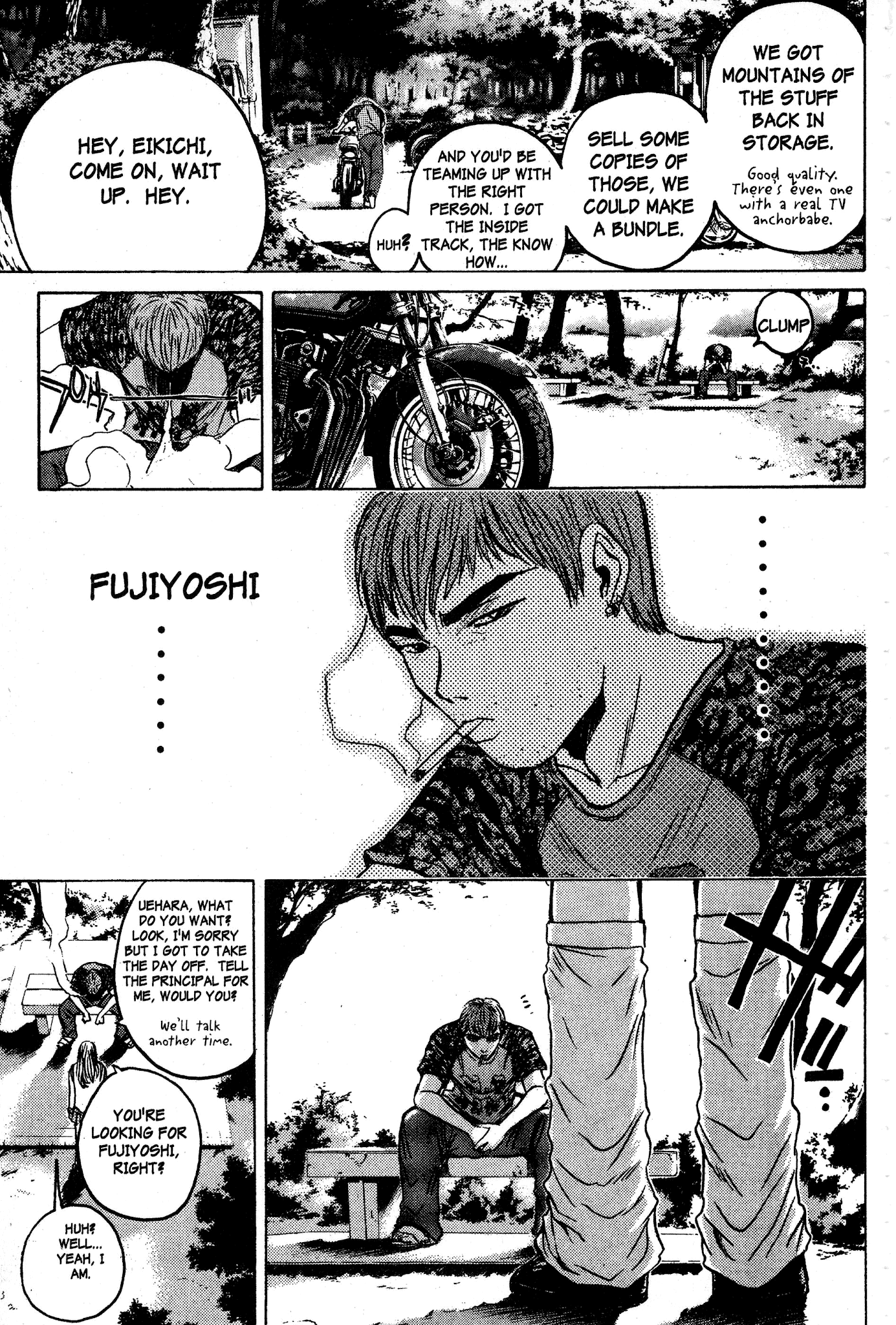 Great Teacher Onizuka Chapter 80 page 19 - Chapter 80: The Missing Persons Bicycle Squad