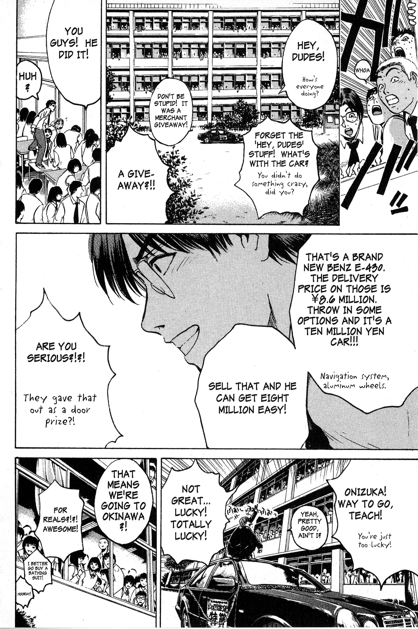 Great Teacher Onizuka Chapter 86 page 11 - Chapter 86: To Live on Luck Alone