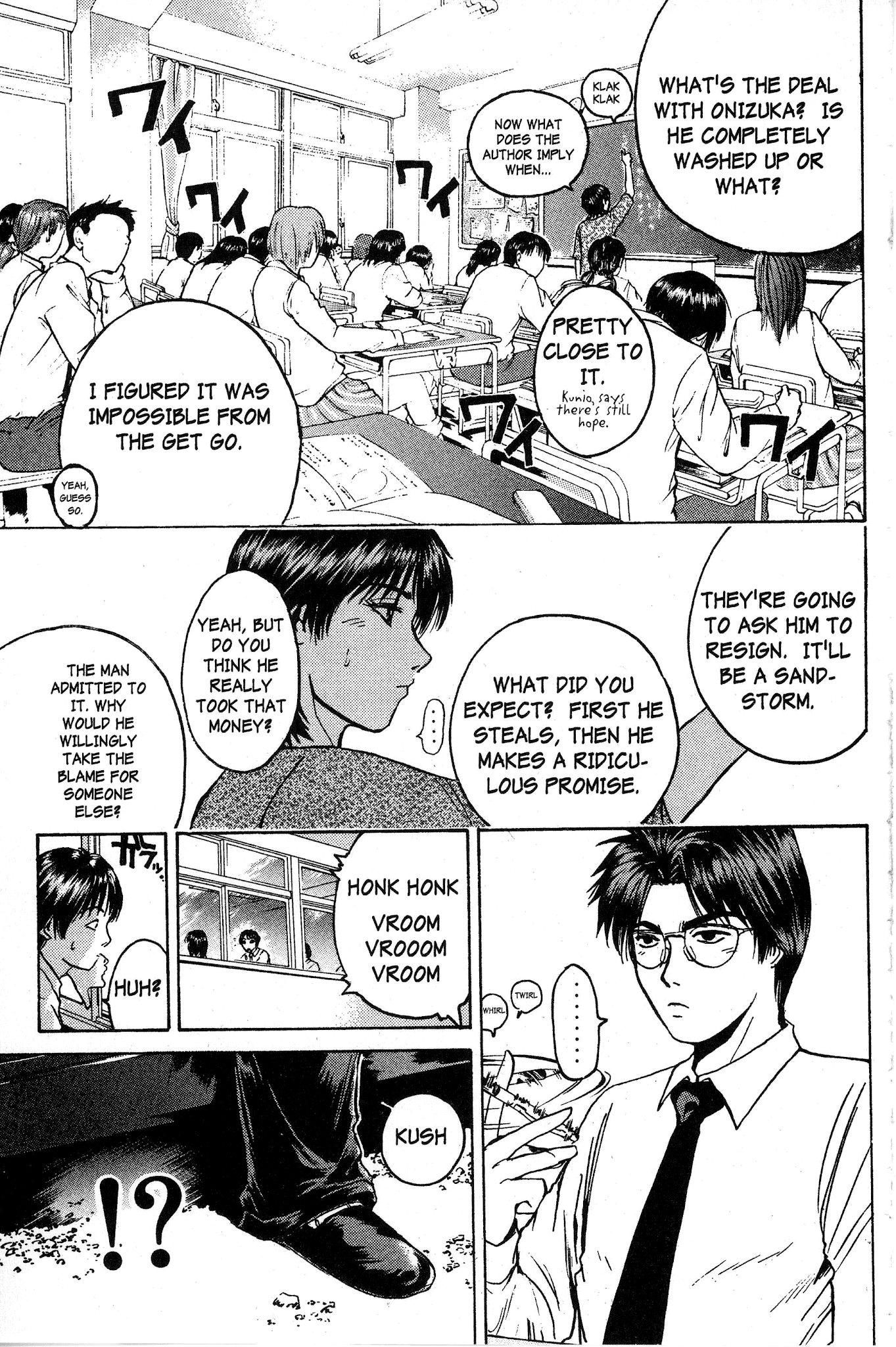 Great Teacher Onizuka Chapter 86 page 9 - Chapter 86: To Live on Luck Alone