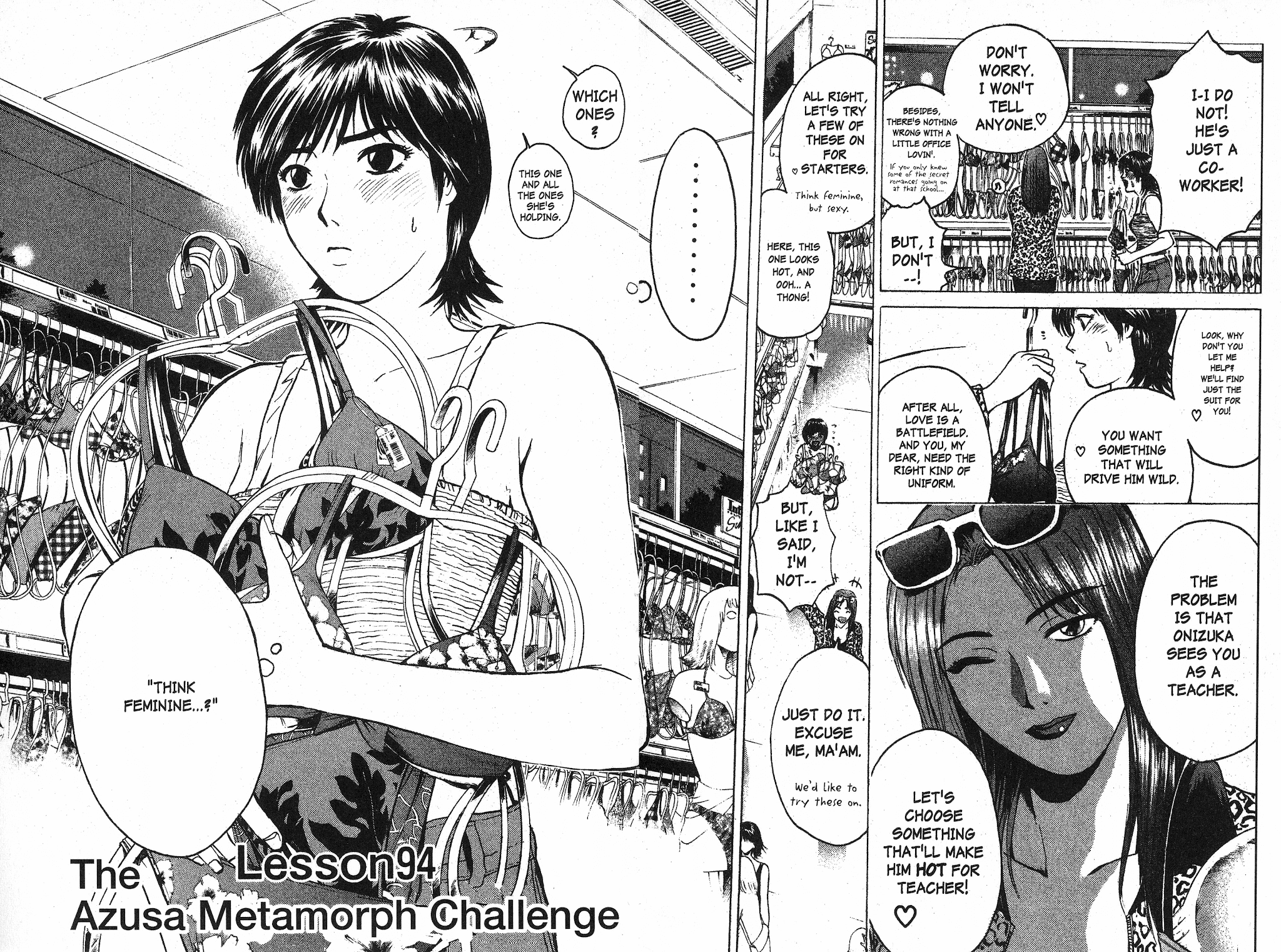 Great Teacher Onizuka Chapter 94 page 2 - Chapter 94: Azusa Metamorph Challenge