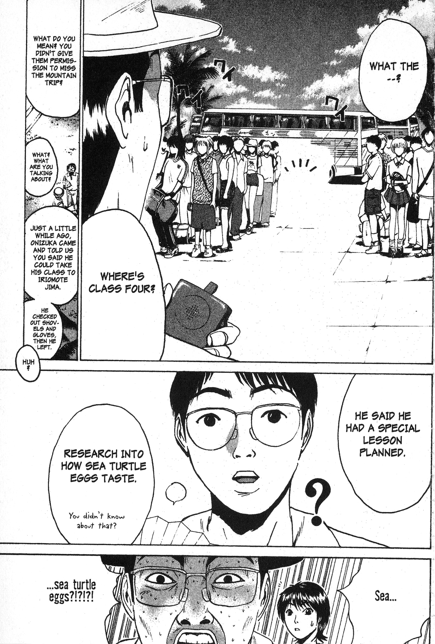 Great Teacher Onizuka Chapter 97 page 13 - Chapter 97: Making It a "Go" with the Sea Turtles