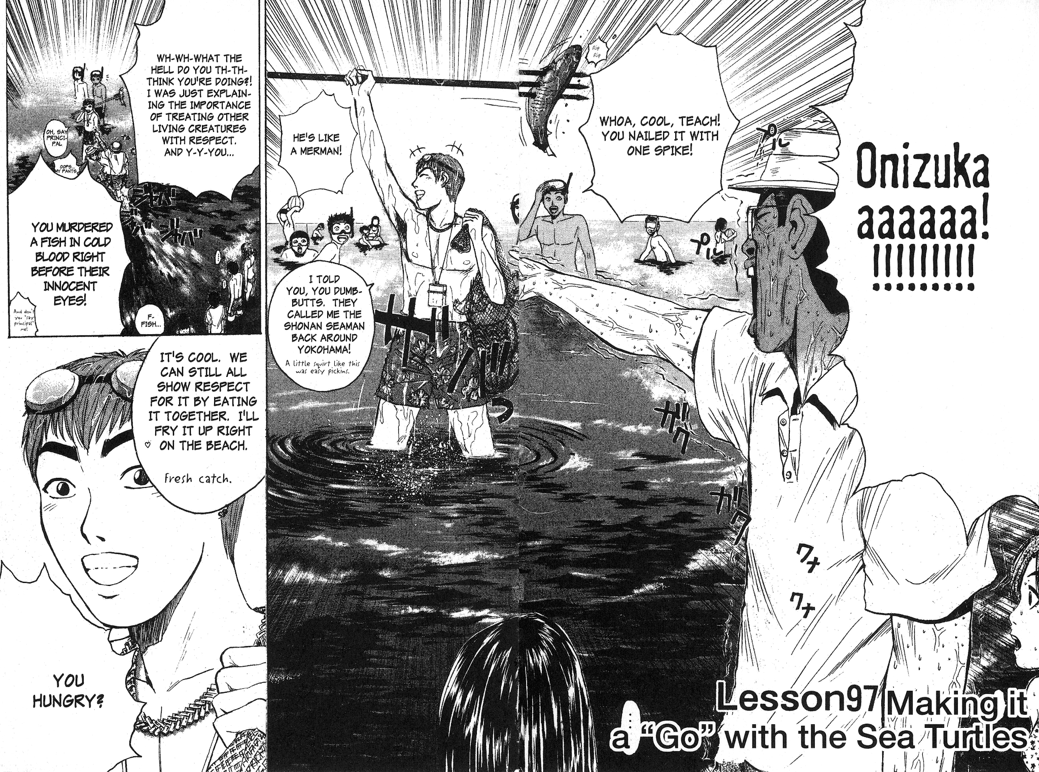 Great Teacher Onizuka Chapter 97 page 4 - Chapter 97: Making It a "Go" with the Sea Turtles