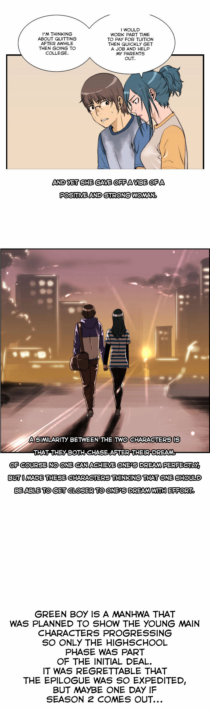 Green Boy Chapter 135 page 3 - Chapter 135 : Postscript
