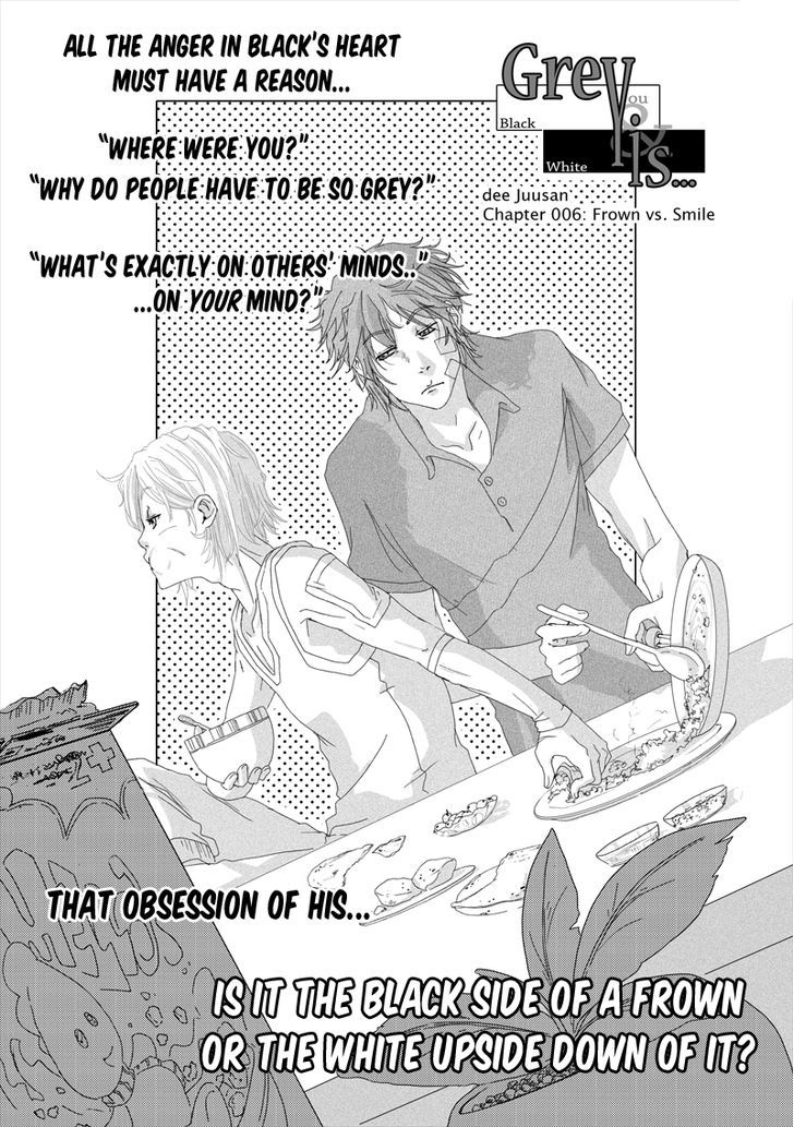 Grey is... Chapter 6 page 1 - Chapter 6 : Frown vs. Smile