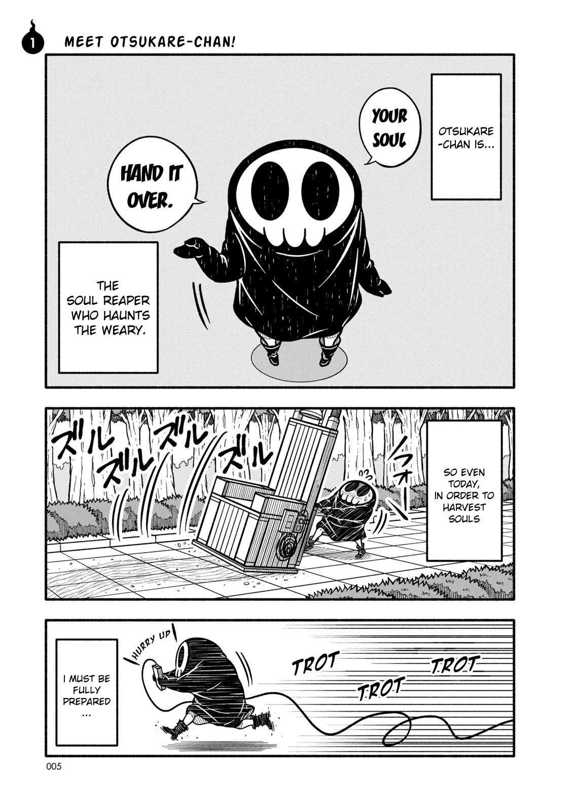 Grim Reaper Apprentice! Otsukare Chan Chapter 1 page 1 - Chapter 1: Meet Otsukare-chan