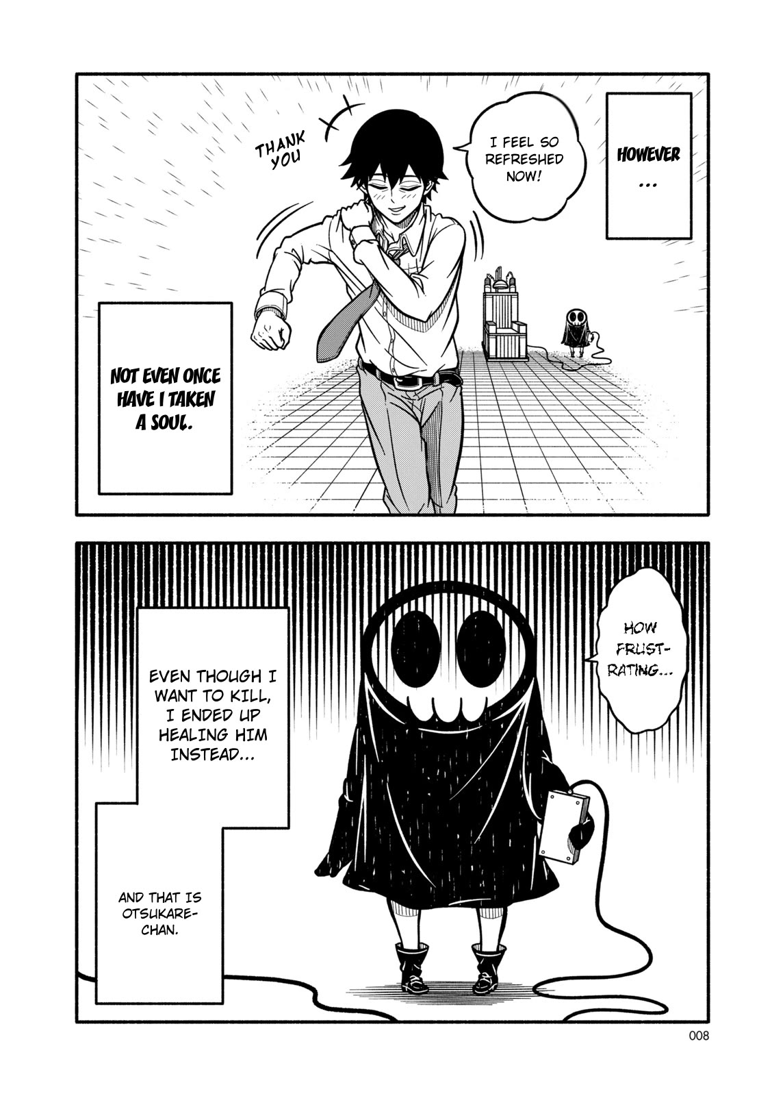Grim Reaper Apprentice! Otsukare Chan Chapter 1 page 4 - Chapter 1: Meet Otsukare-chan