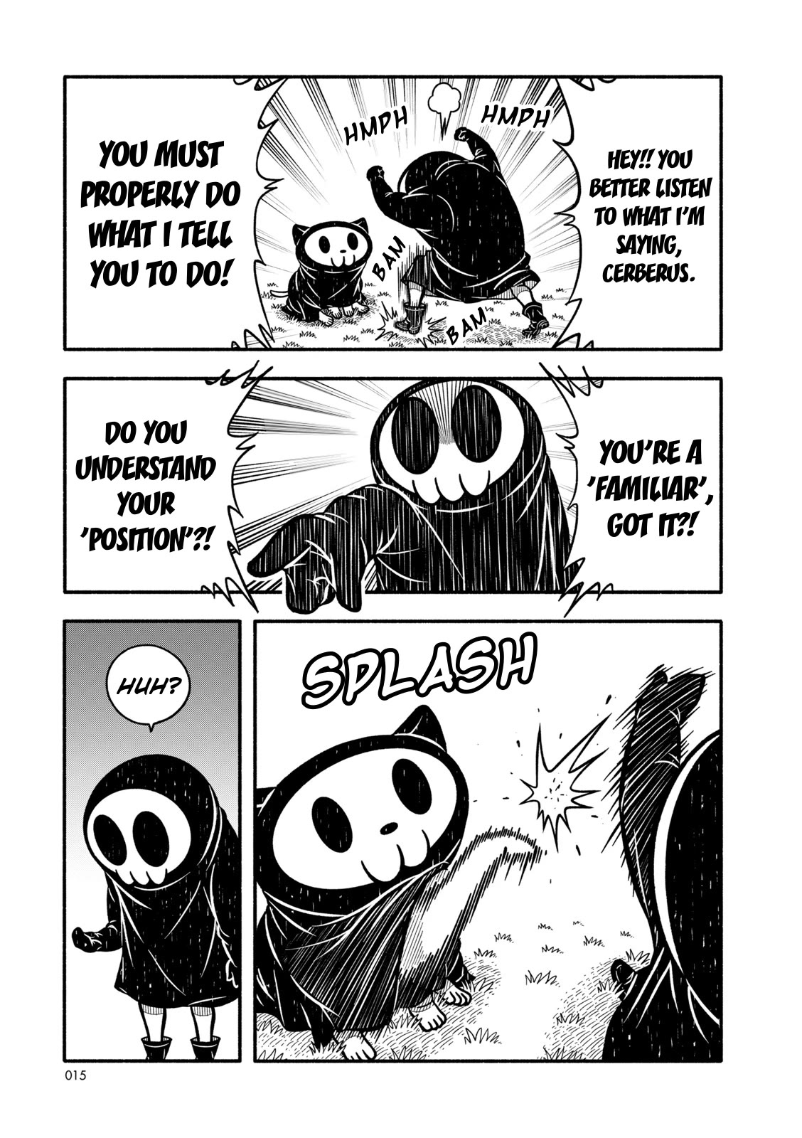 Grim Reaper Apprentice! Otsukare Chan Chapter 3 page 3 - Chapter 3: Cerberus The Familiar Arrives
