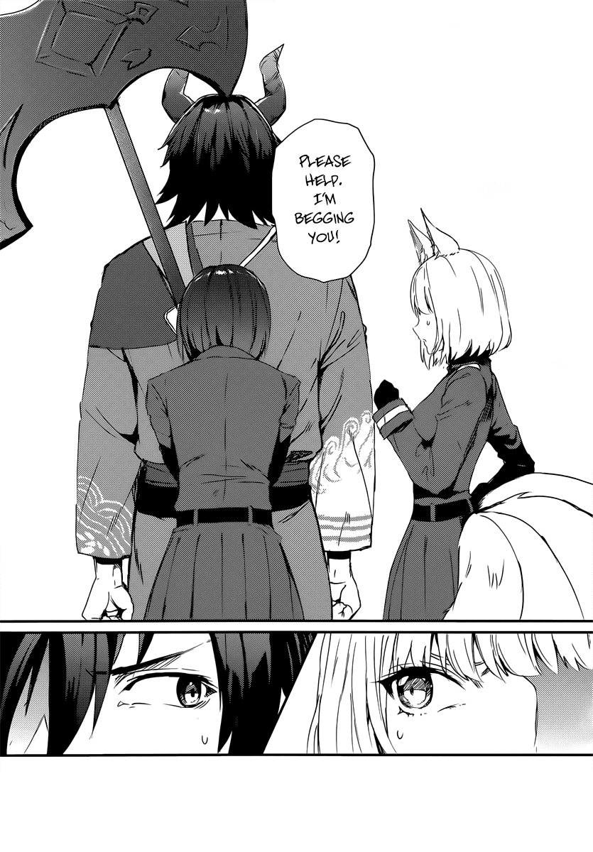 Grimoire x Reverse - Tensei Kishin Roumantan Chapter 1 page 28 - Chapter 1: Urupeya Highlands 1 "That ghast is a wanted man"