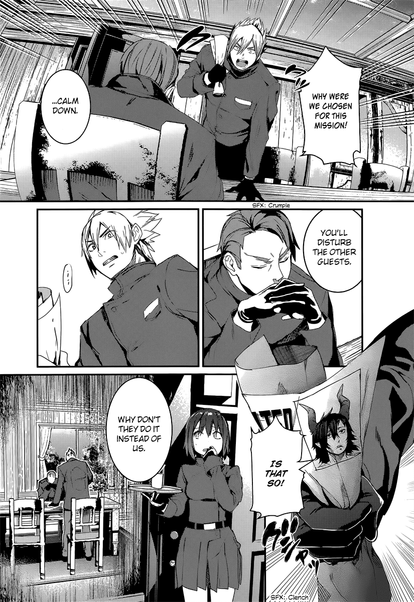 Grimoire x Reverse - Tensei Kishin Roumantan Chapter 1 page 6 - Chapter 1: Urupeya Highlands 1 "That ghast is a wanted man"