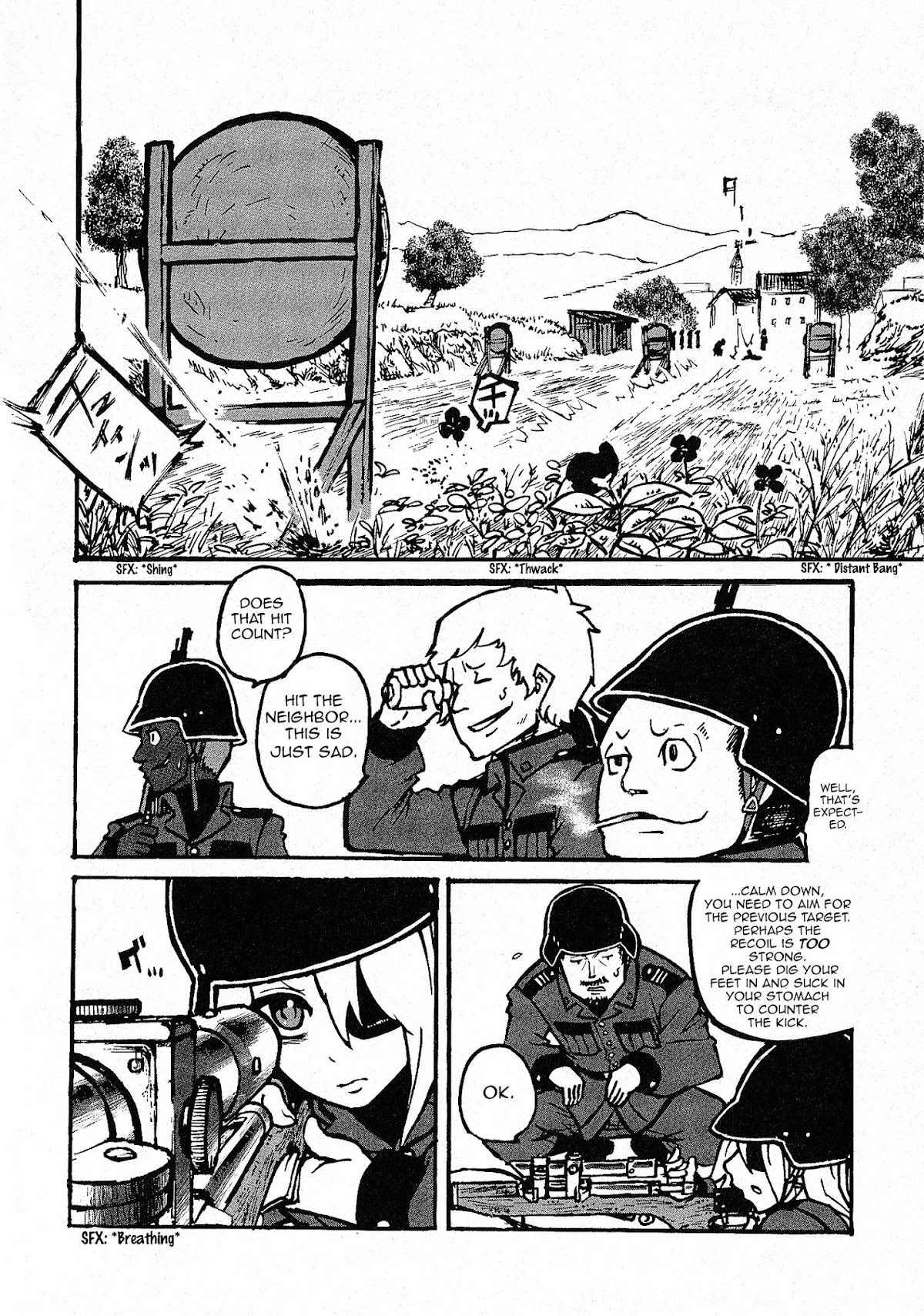 Groundless - Sekigan no Sogekihei Chapter 1.2 page 13 - Chapter 1.2 : One-eyed Sniper (Part 2)