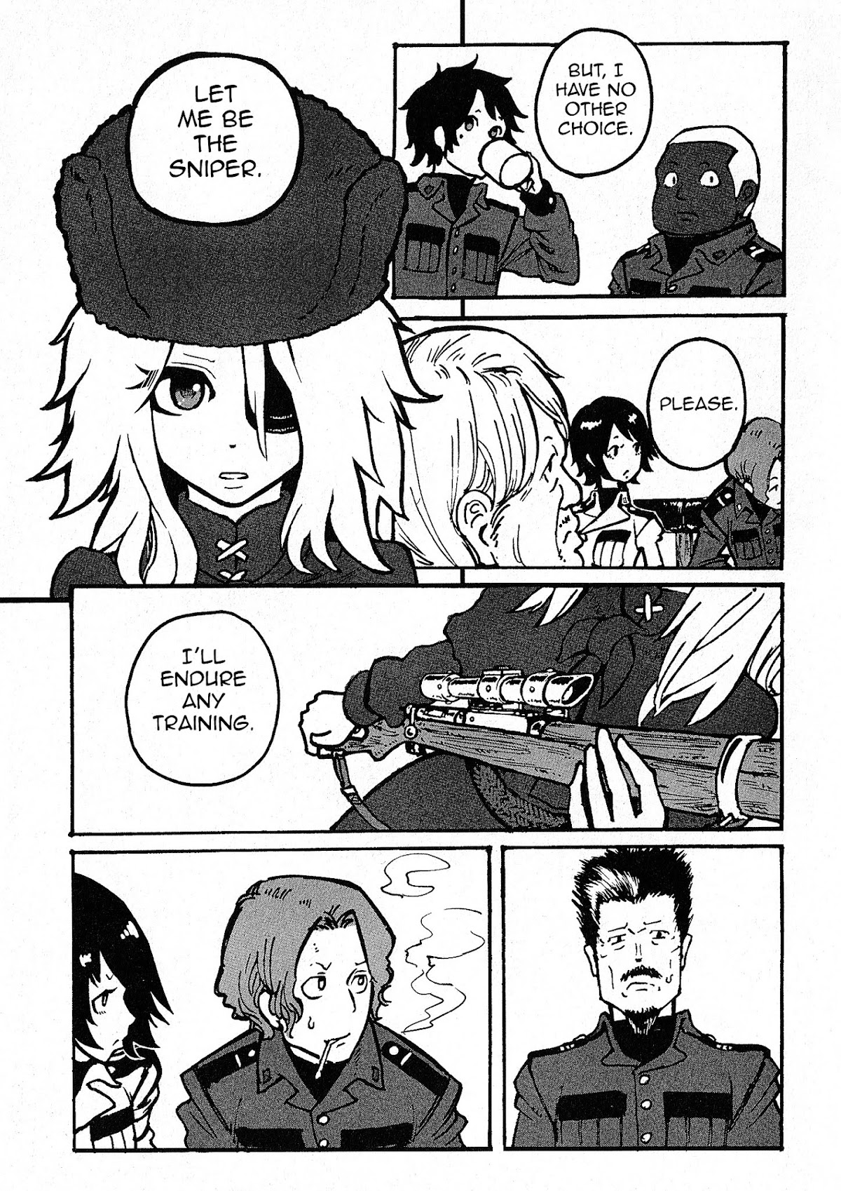Groundless - Sekigan no Sogekihei Chapter 1.2 page 6 - Chapter 1.2 : One-eyed Sniper (Part 2)