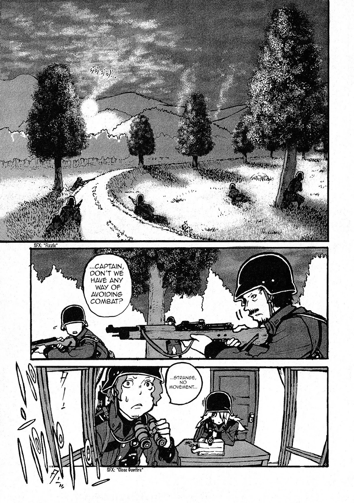 Groundless - Sekigan no Sogekihei Chapter 1.3 page 11 - Chapter 1.3 : One-eyed Sniper (Part 3) [V.1.1]