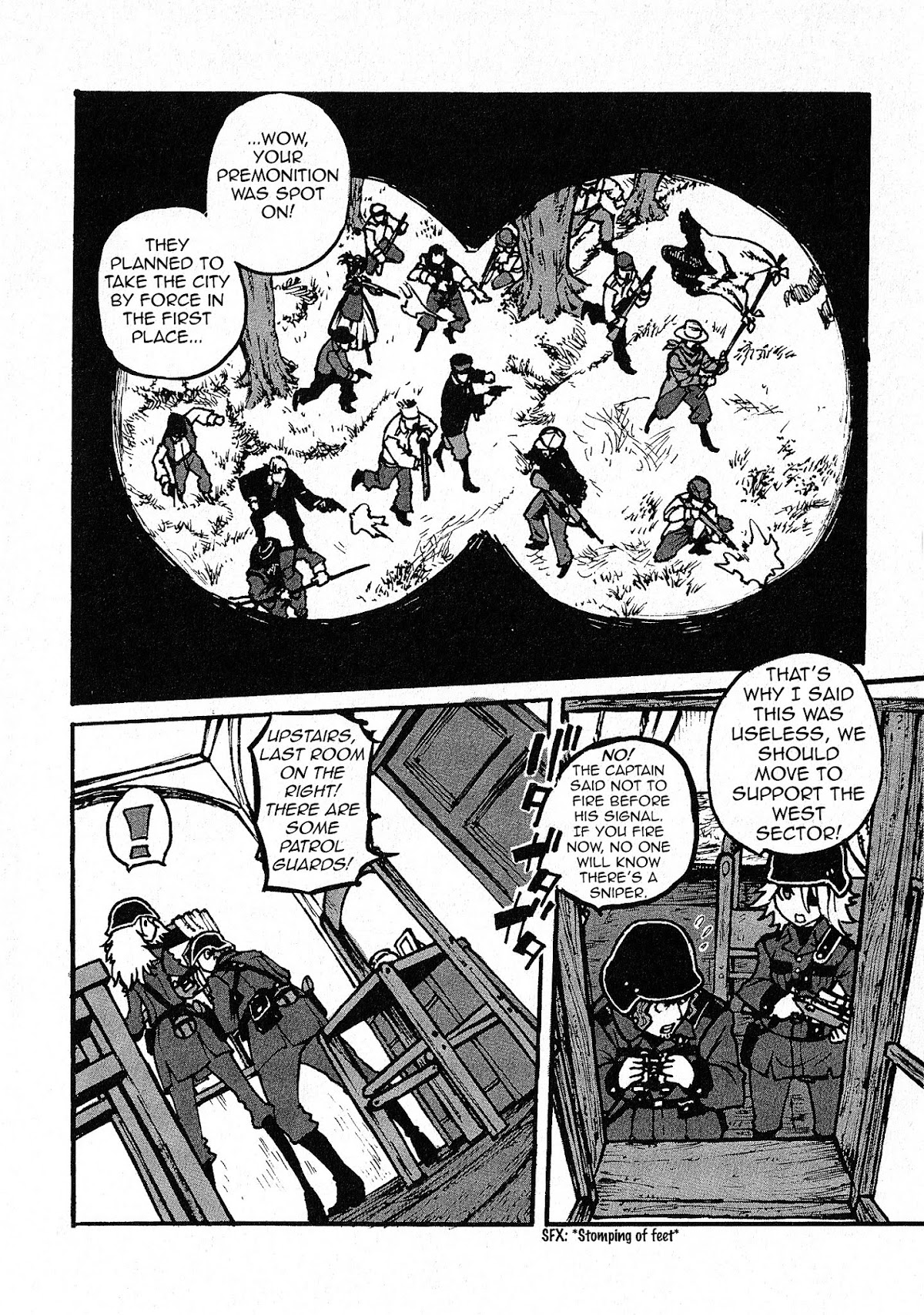 Groundless - Sekigan no Sogekihei Chapter 1.3 page 14 - Chapter 1.3 : One-eyed Sniper (Part 3) [V.1.1]