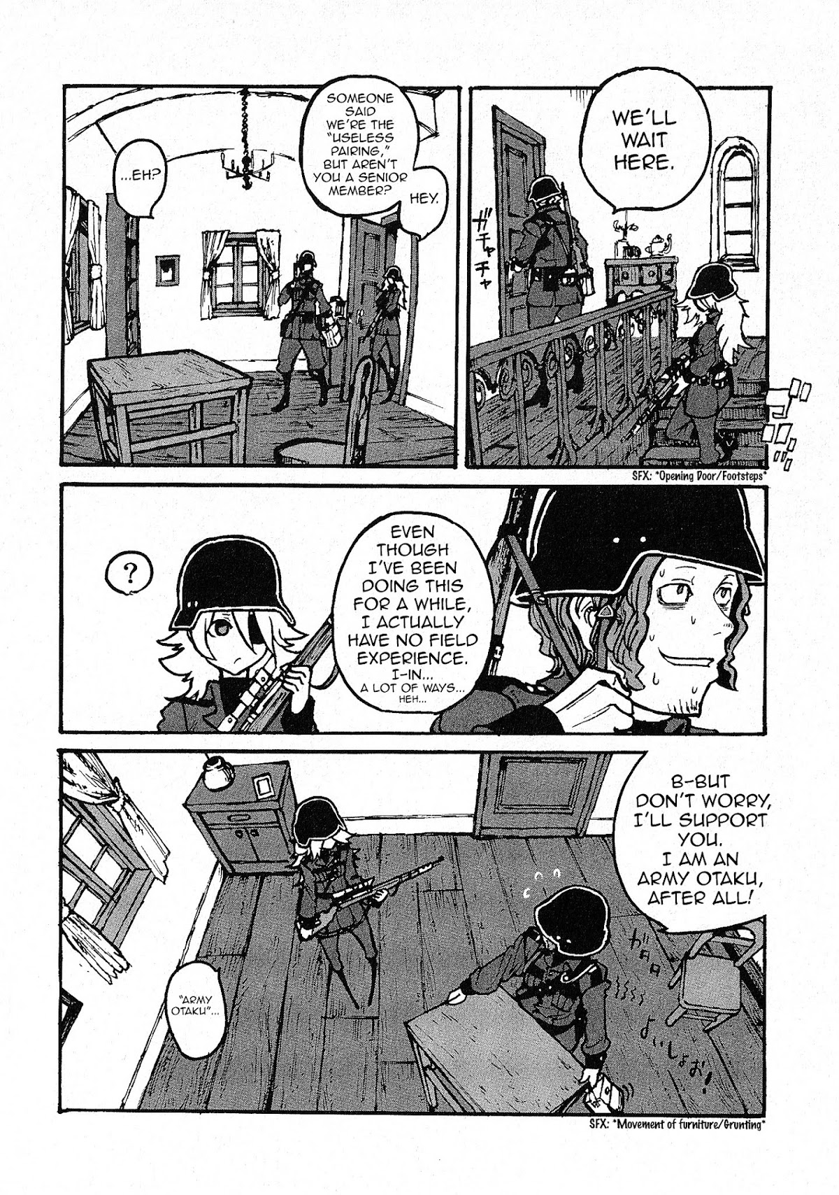 Groundless - Sekigan no Sogekihei Chapter 1.3 page 8 - Chapter 1.3 : One-eyed Sniper (Part 3) [V.1.1]