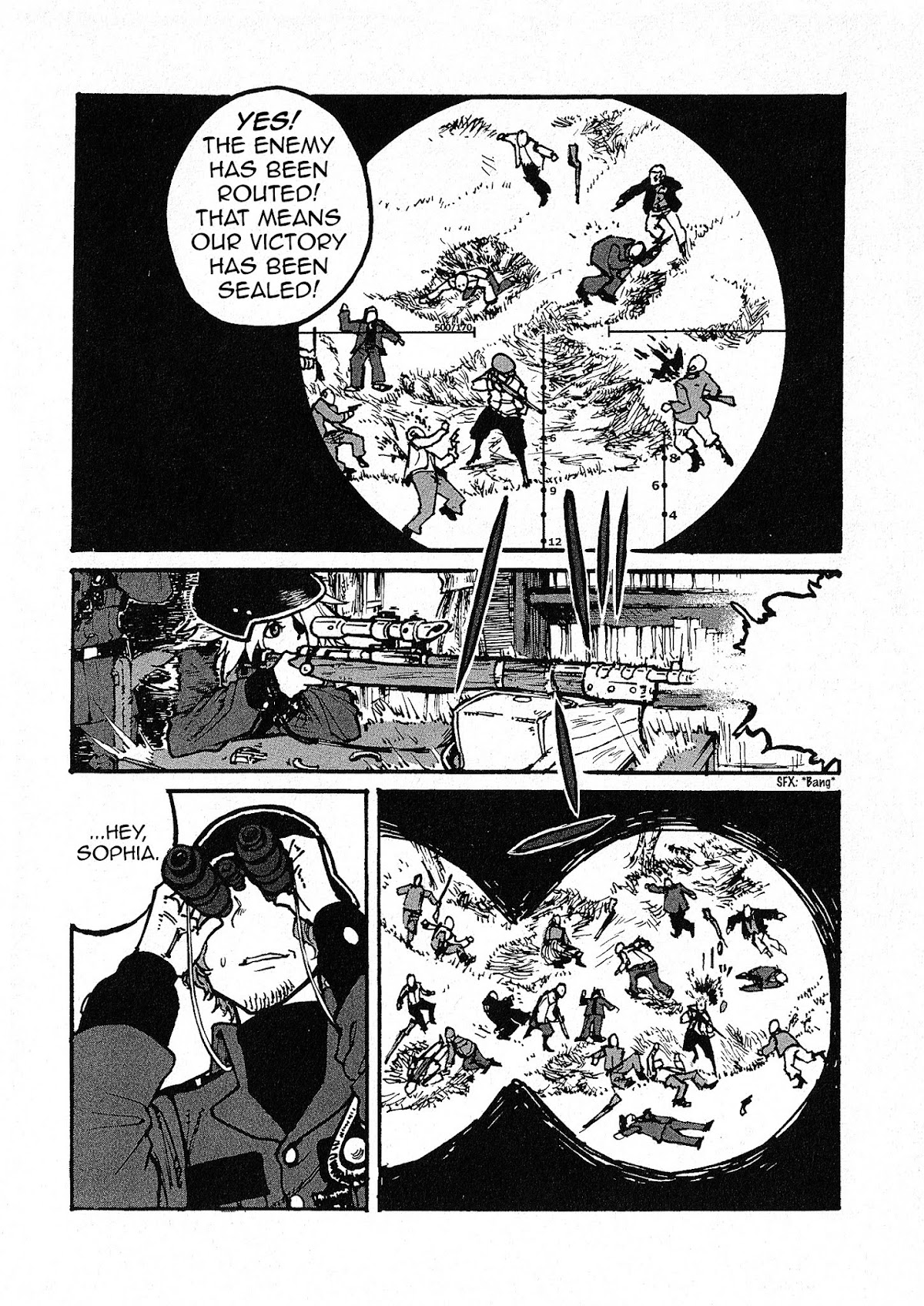 Groundless - Sekigan no Sogekihei Chapter 1.4 page 1 - Chapter 1.4 : One-eyed Sniper (Part 4)