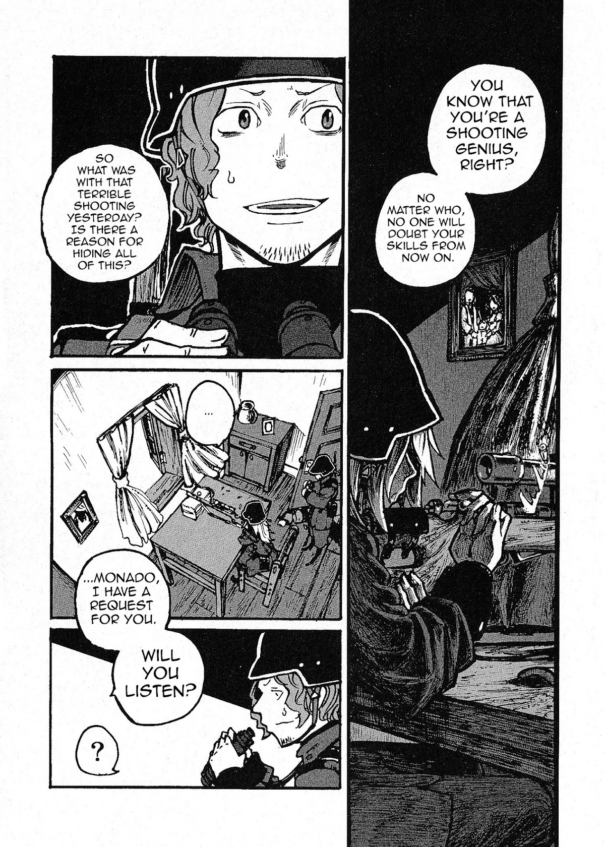 Groundless - Sekigan no Sogekihei Chapter 1.4 page 2 - Chapter 1.4 : One-eyed Sniper (Part 4)
