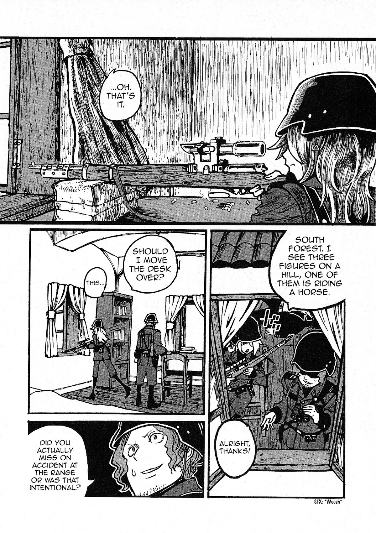 Groundless - Sekigan no Sogekihei Chapter 1.4 page 5 - Chapter 1.4 : One-eyed Sniper (Part 4)