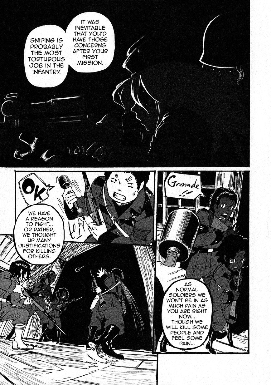Groundless - Sekigan no Sogekihei Chapter 10 page 14 - Chapter 10 : Those Bullets Invoke Fear and Courage