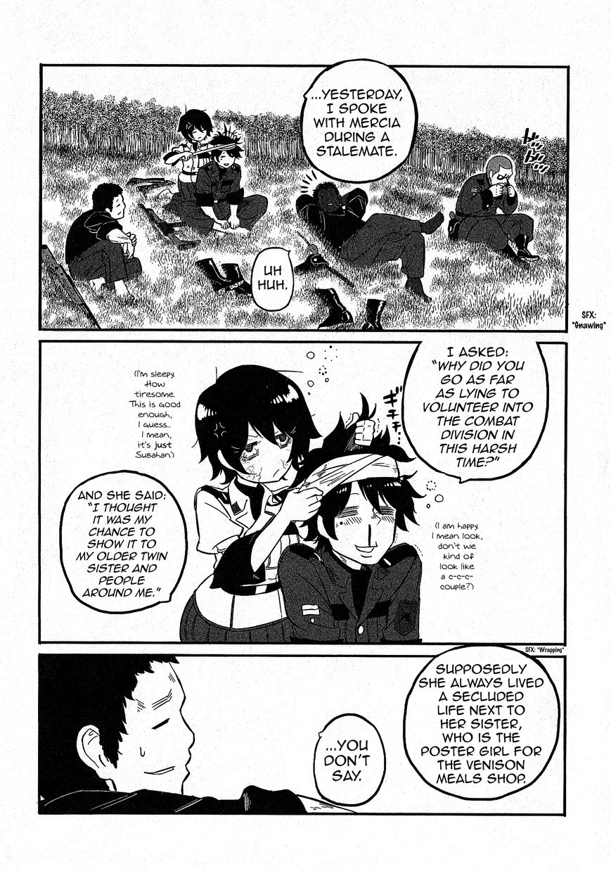 Groundless - Sekigan no Sogekihei Chapter 13 page 14 - Chapter 13 : Okay, let's rest!