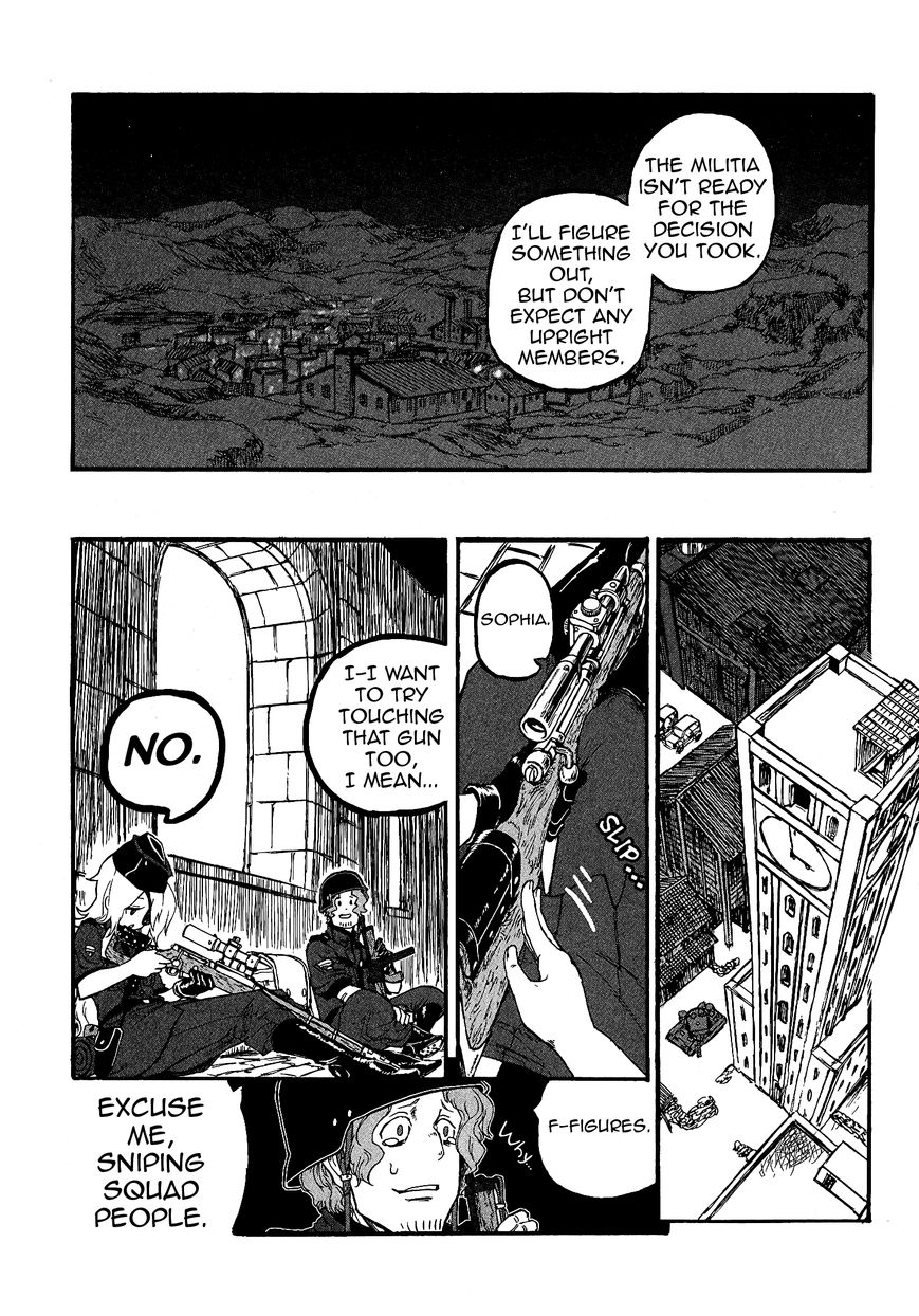 Groundless - Sekigan no Sogekihei Chapter 16 page 13 - Chapter 16 : The town where evening sun can't be seen