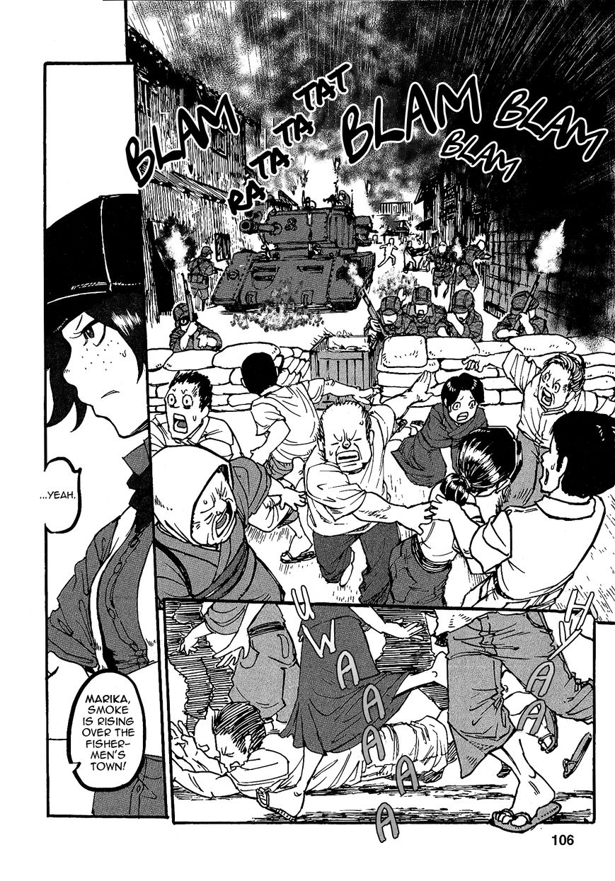 Groundless - Sekigan no Sogekihei Chapter 16 page 35 - Chapter 16 : The town where evening sun can't be seen