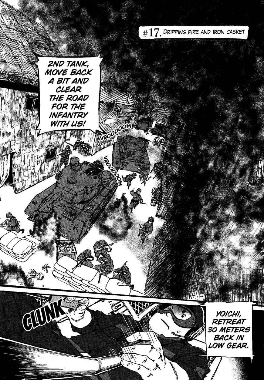 Groundless - Sekigan no Sogekihei Chapter 17 page 2 - Chapter 17 : Dripping fire and casket