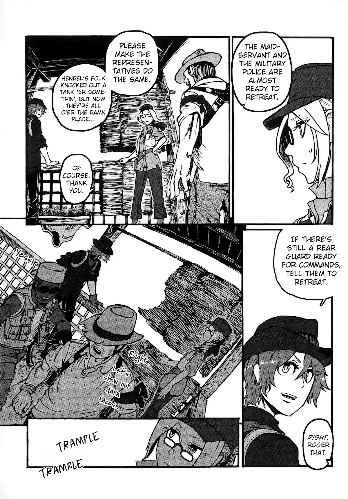 Groundless - Sekigan no Sogekihei Chapter 22 page 11 - Chapter 22: The Hammer of Swine