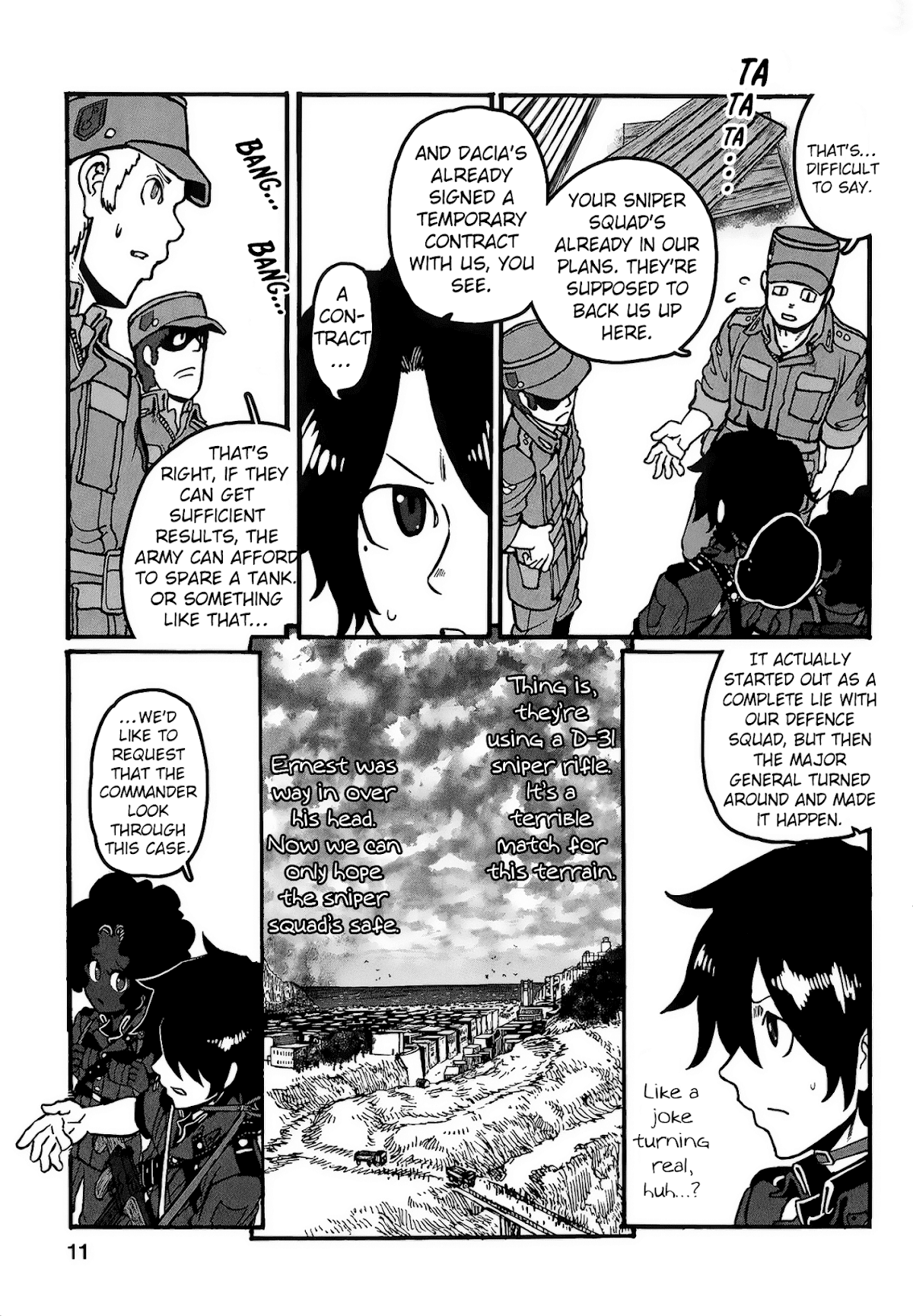 Groundless - Sekigan no Sogekihei Chapter 22 page 13 - Chapter 22: The Hammer of Swine