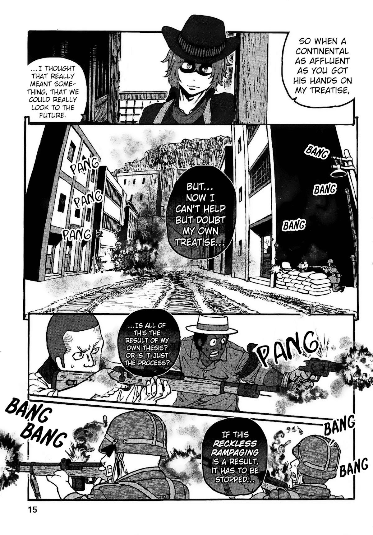 Groundless - Sekigan no Sogekihei Chapter 22 page 17 - Chapter 22: The Hammer of Swine
