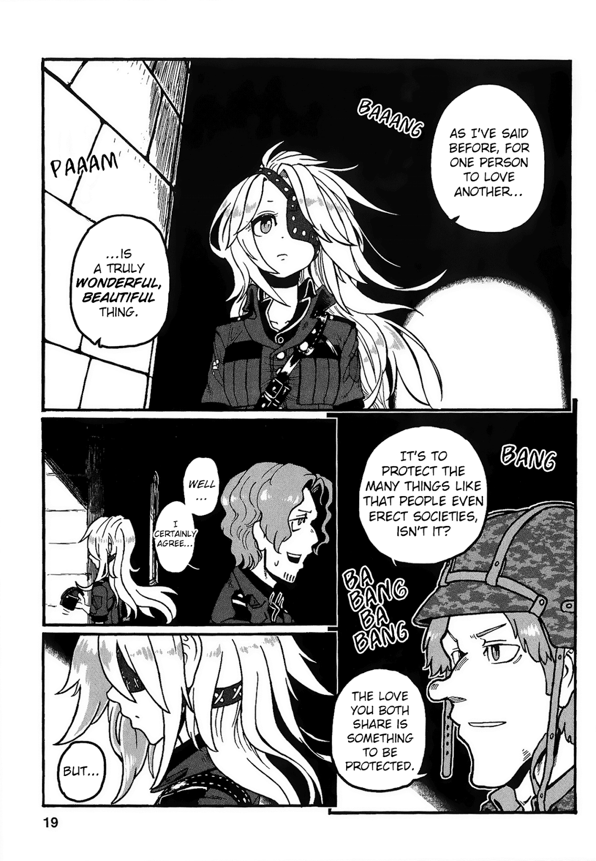 Groundless - Sekigan no Sogekihei Chapter 22 page 21 - Chapter 22: The Hammer of Swine